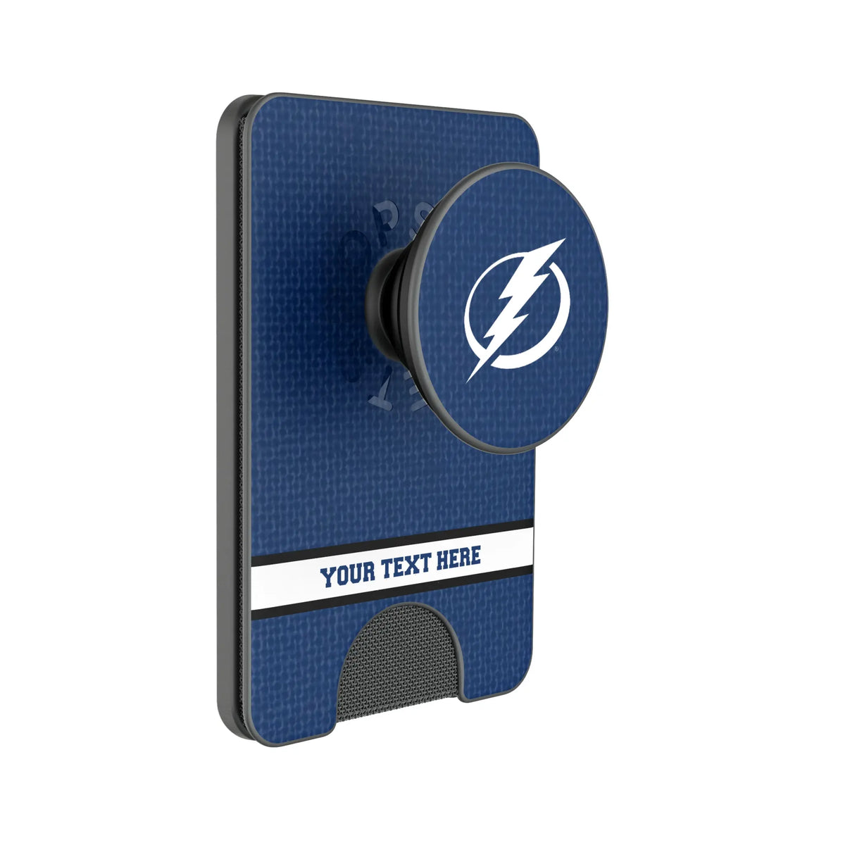 Tampa Bay Lightning Personalized Endzone Solid Popsockets Wallet Magnetic