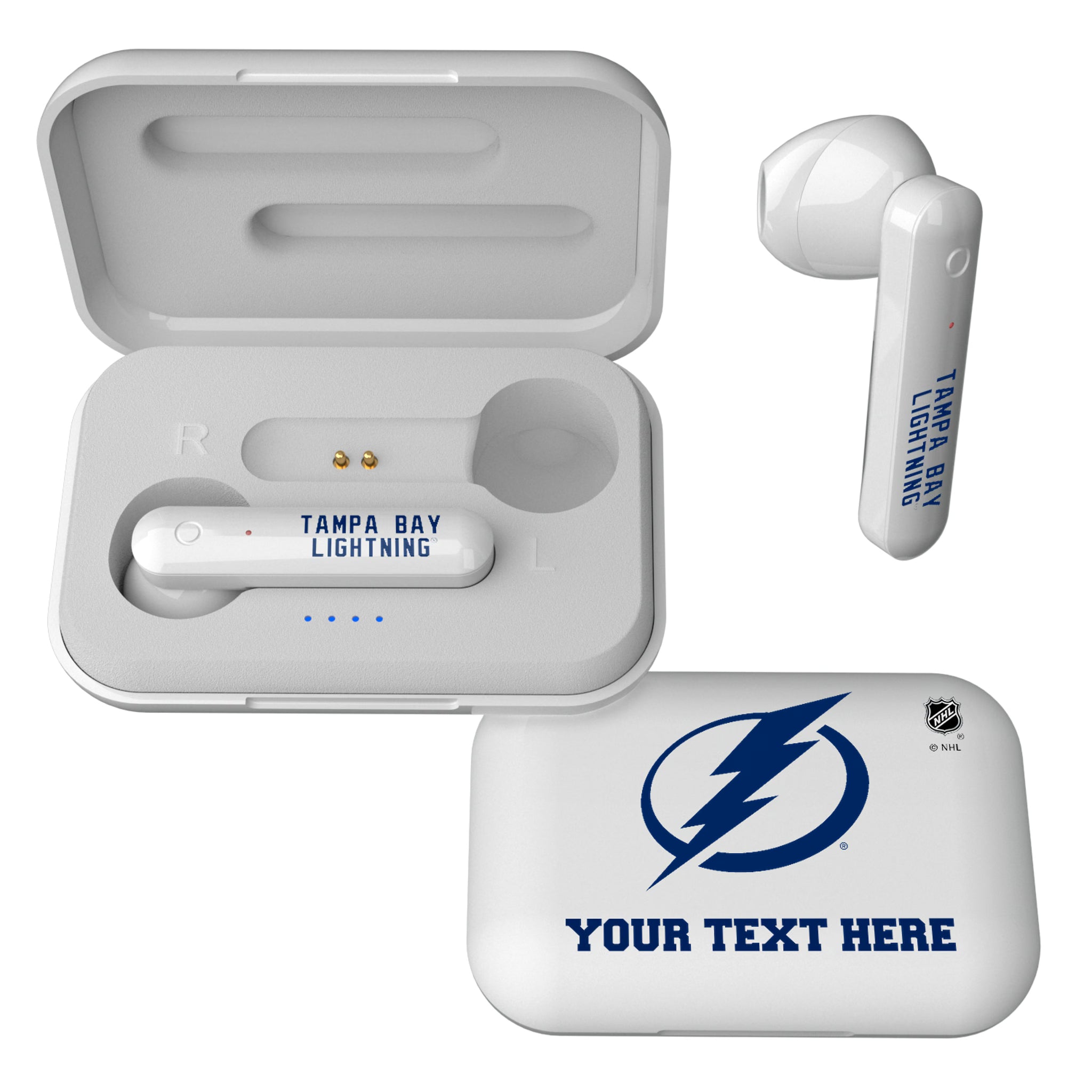 Tampa Bay Lightning Personalized Insignia Wireless TWS Earbuds