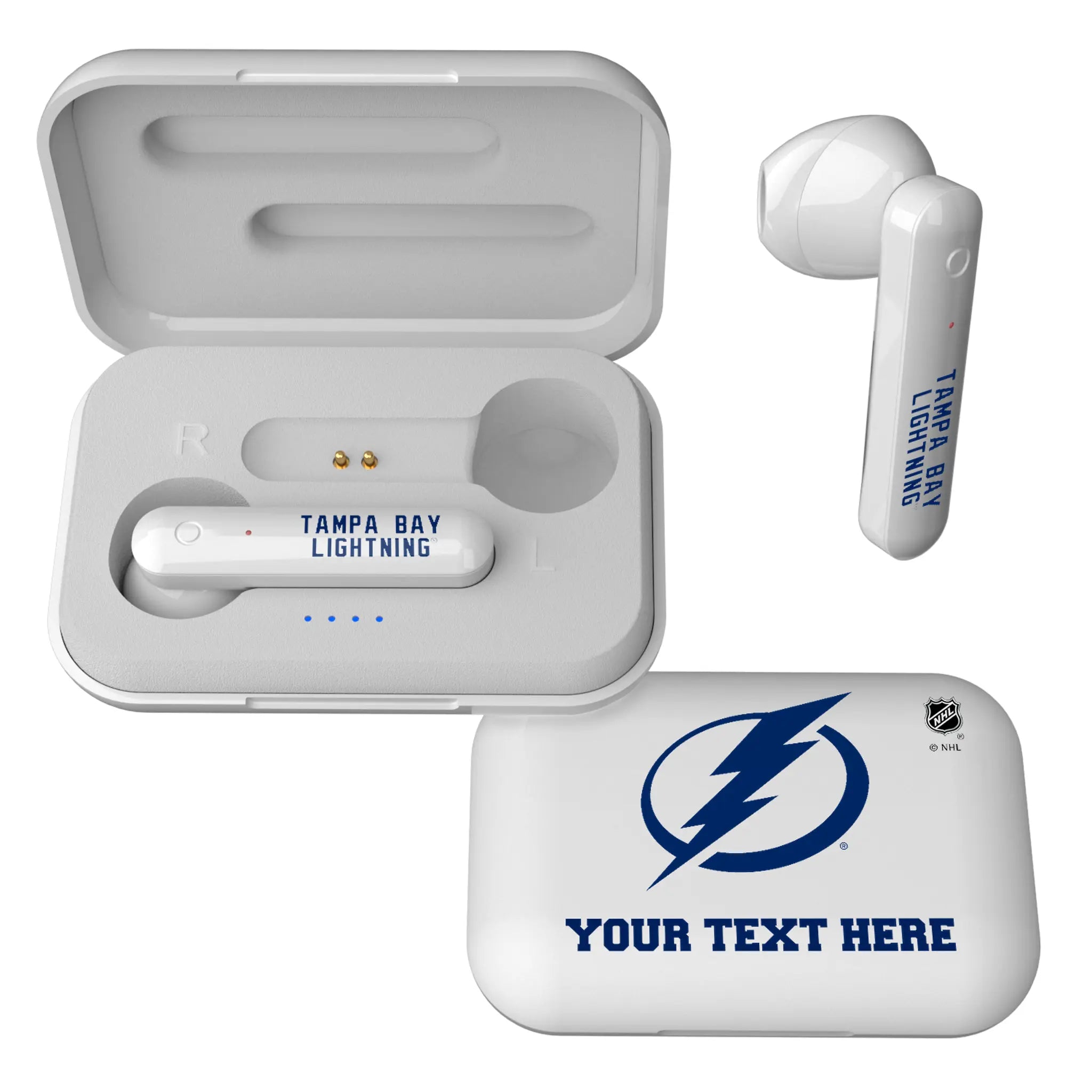 Tampa Bay Lightning Personalized Insignia Wireless TWS Earbuds