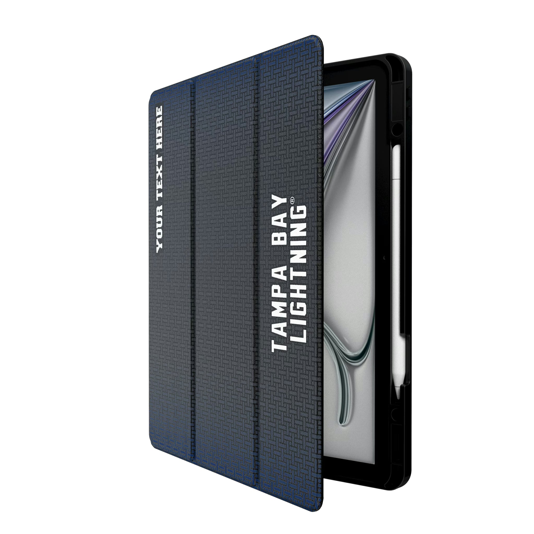 Tampa Bay Lightning Personalized Linen iPad Tablet Case for Apple iPad