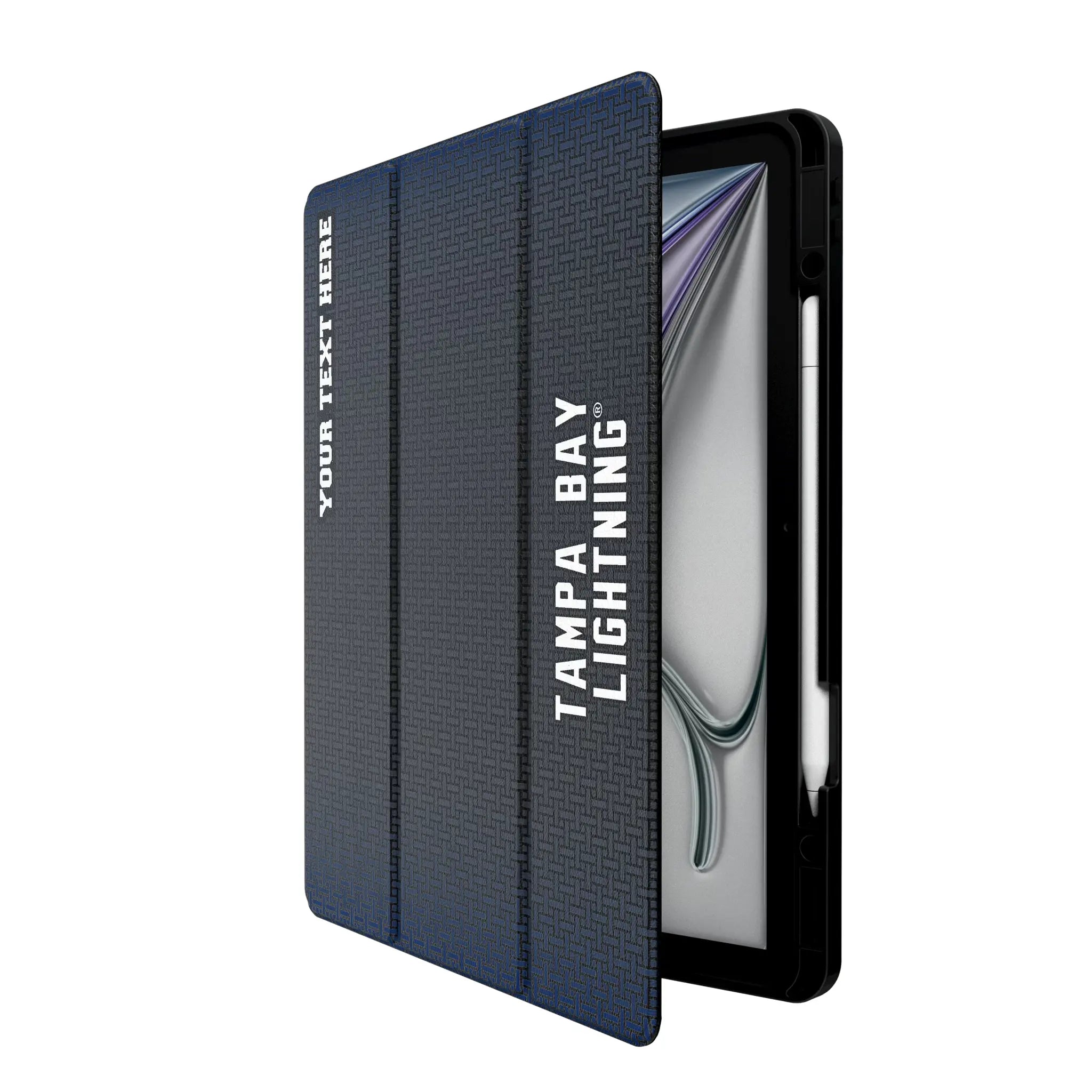 Tampa Bay Lightning Personalized Linen iPad Tablet Case for Apple iPad