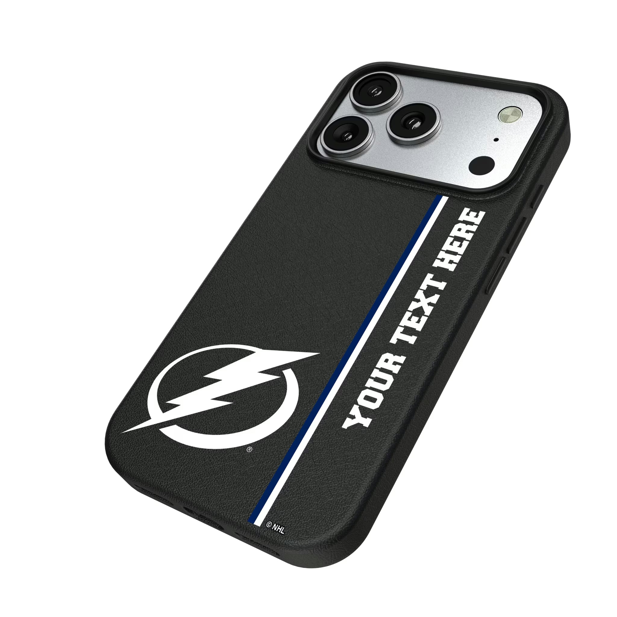 Tampa Bay Lightning Personalized Sidebard iPhone MagSafe Compatible Phone Case for Apple iPhone - Isometric View#Device_iPhone 17 Pro