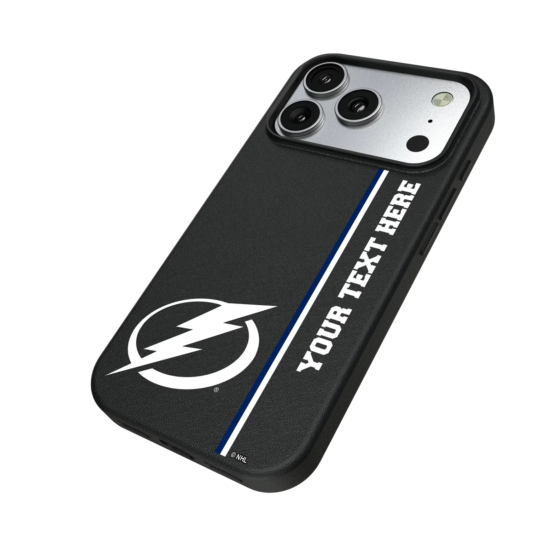 Tampa Bay Lightning Personalized Sidebard iPhone MagSafe Compatible Phone Case for Apple iPhone - Isometric View#Device_iPhone 17 Pro