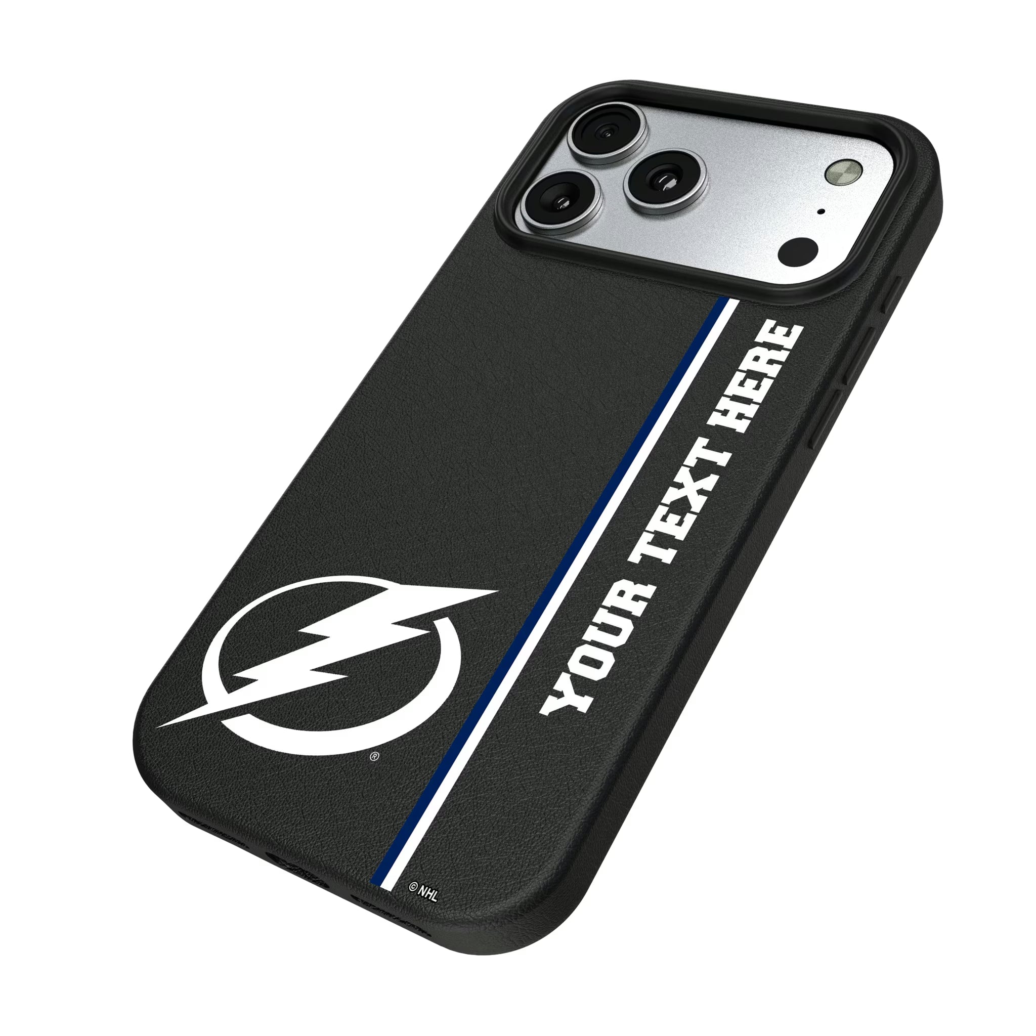 Tampa Bay Lightning Personalized Sidebard iPhone MagSafe Compatible Phone Case for Apple iPhone - Isometric View#Device_iPhone 17 Pro Max