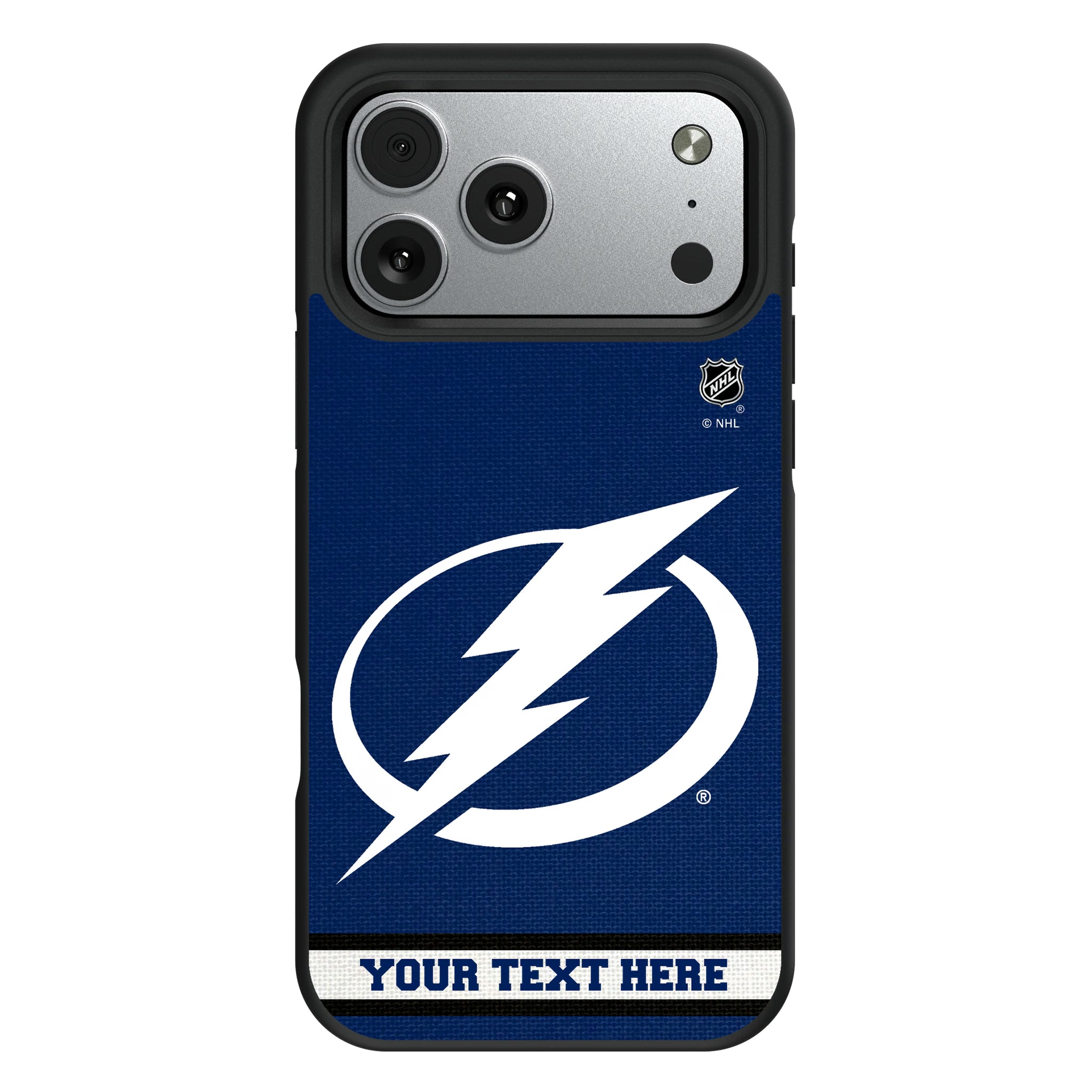 Tampa Bay Lightning Personalized Stripe iPhone Bump Phone Case for Apple iPhone#Device_iPhone 17 Pro Max