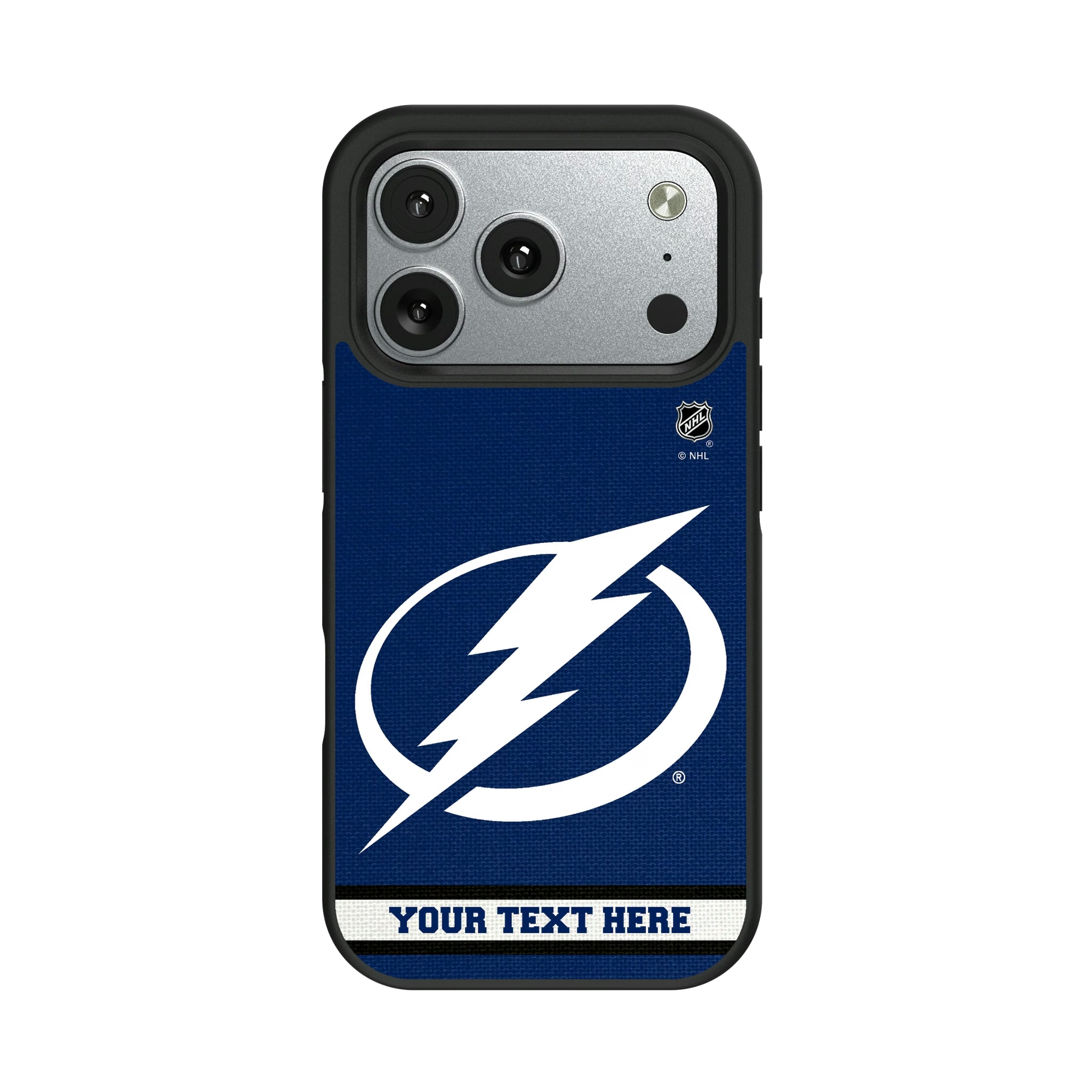 Tampa Bay Lightning Personalized Stripe iPhone Bump Phone Case for Apple iPhone#Device_iPhone 17 Pro
