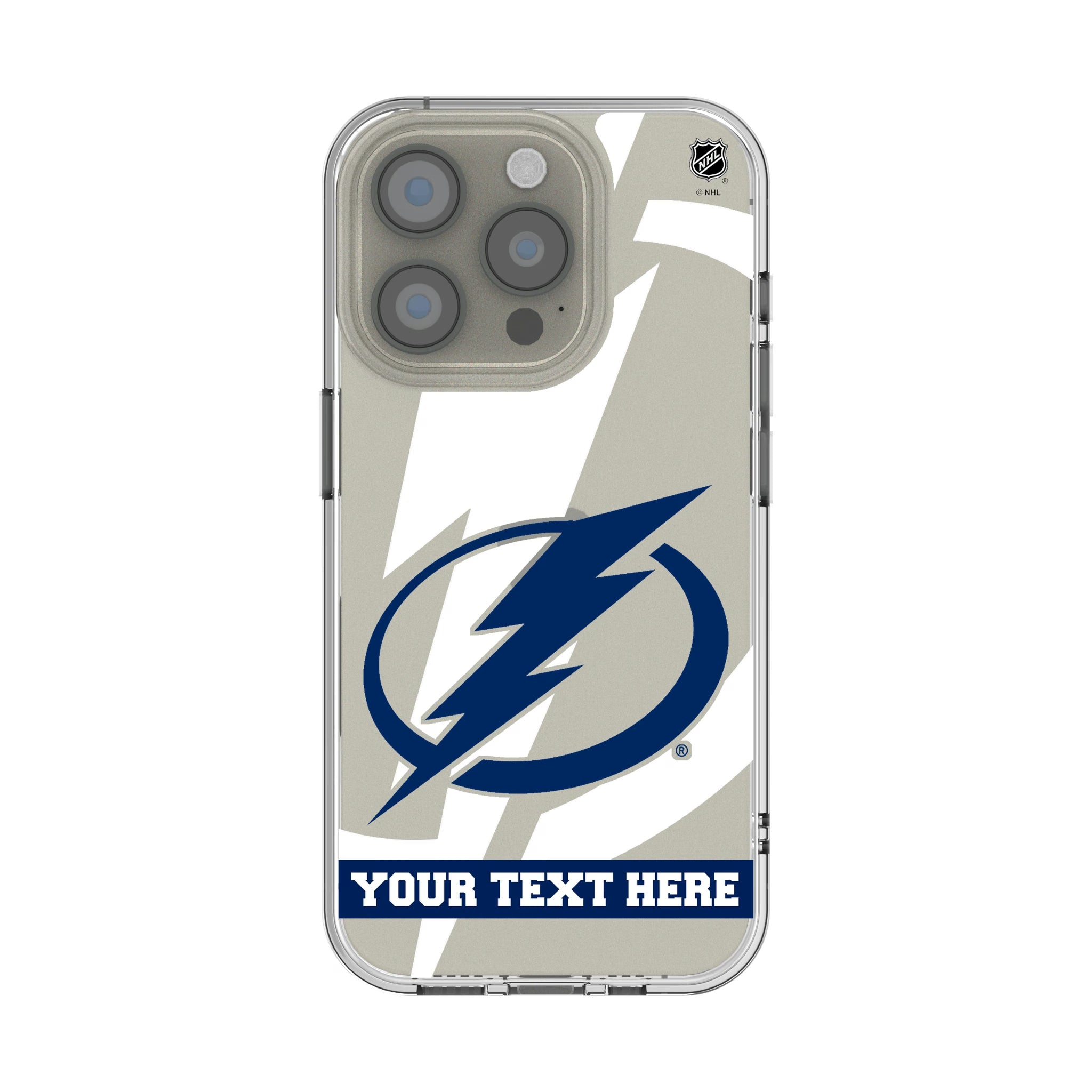 Tampa Bay Lightning Personalized Tilt iPhone Clear Phone Case for Apple iPhone