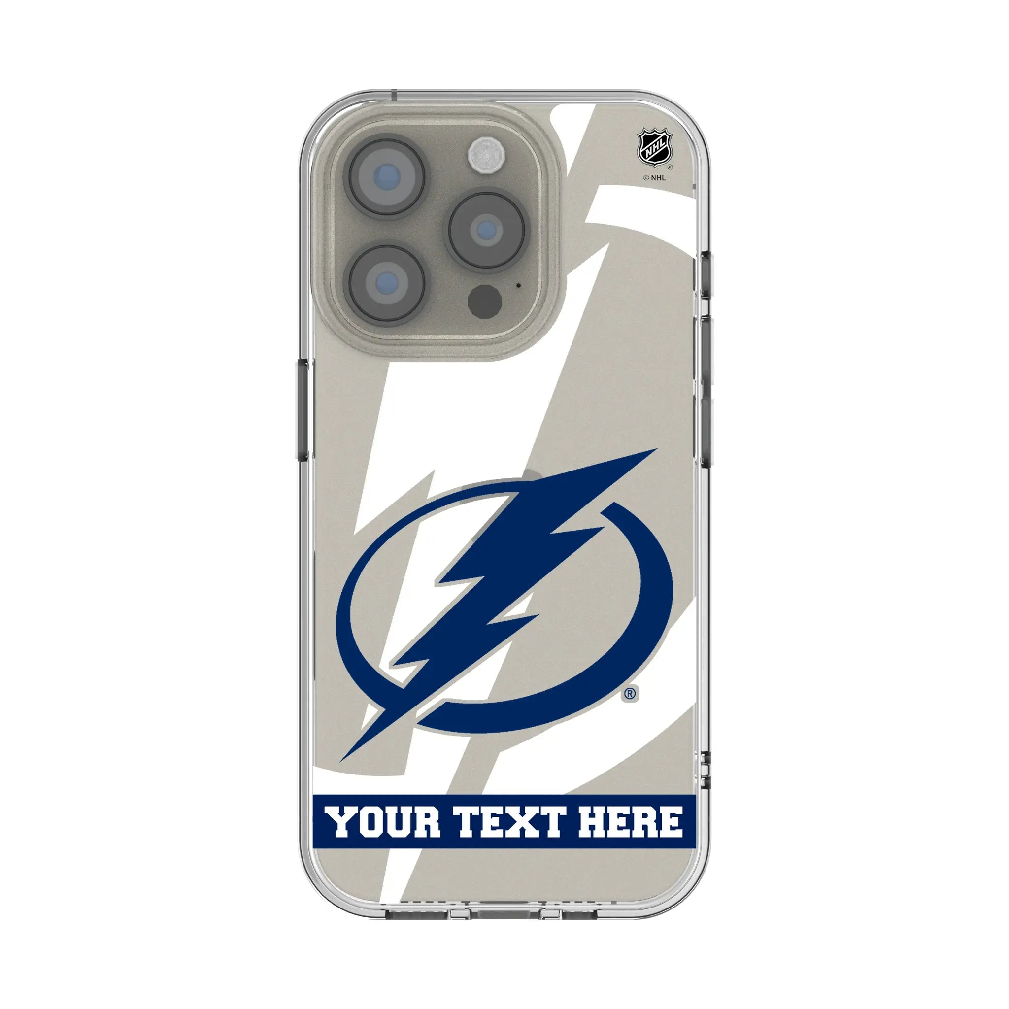 Tampa Bay Lightning Personalized Tilt iPhone Clear Phone Case for Apple iPhone