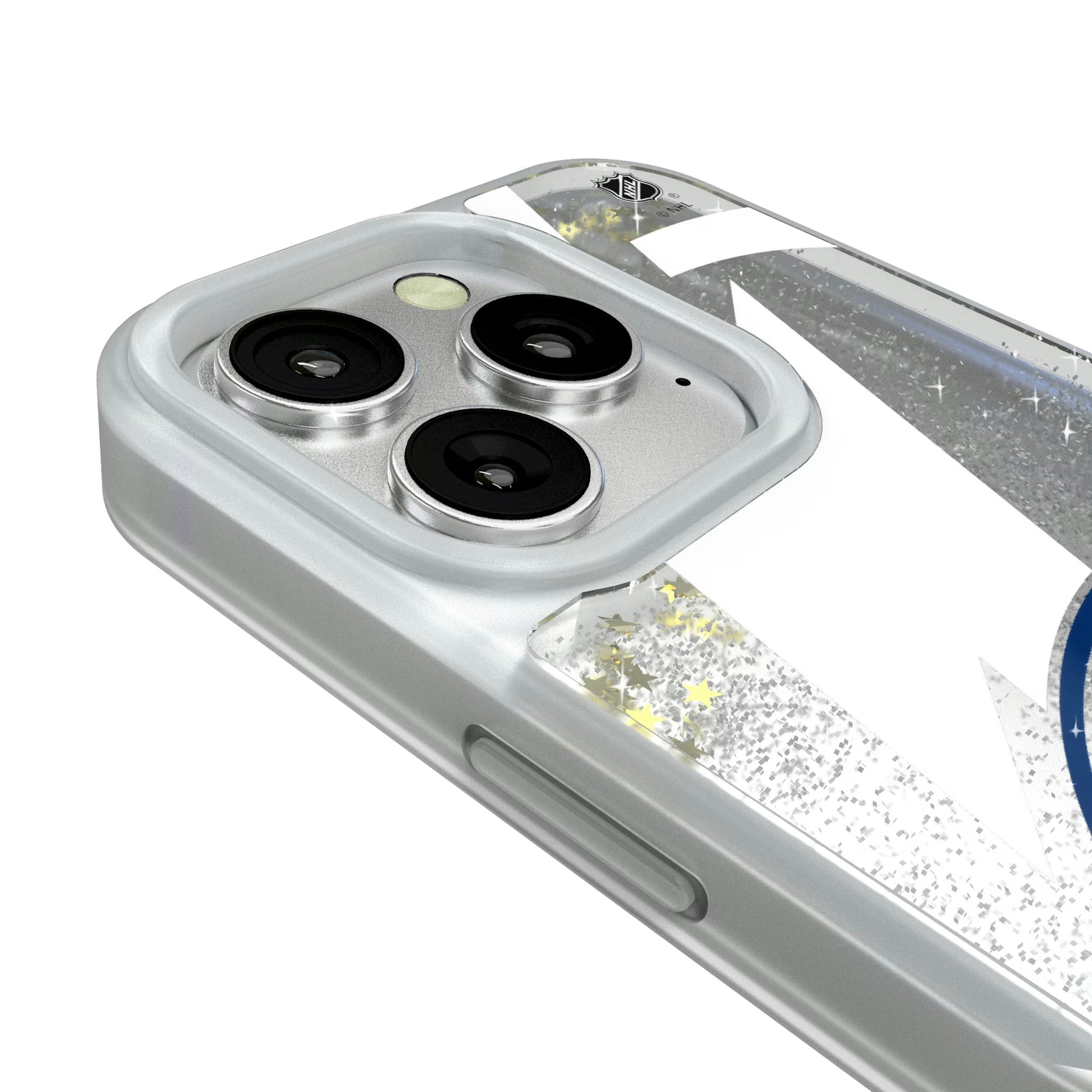 Tampa Bay Lightning Personalized Tilt iPhone Glitter Phone Case for Apple iPhone - Detail#Device_iPhone 16 Pro