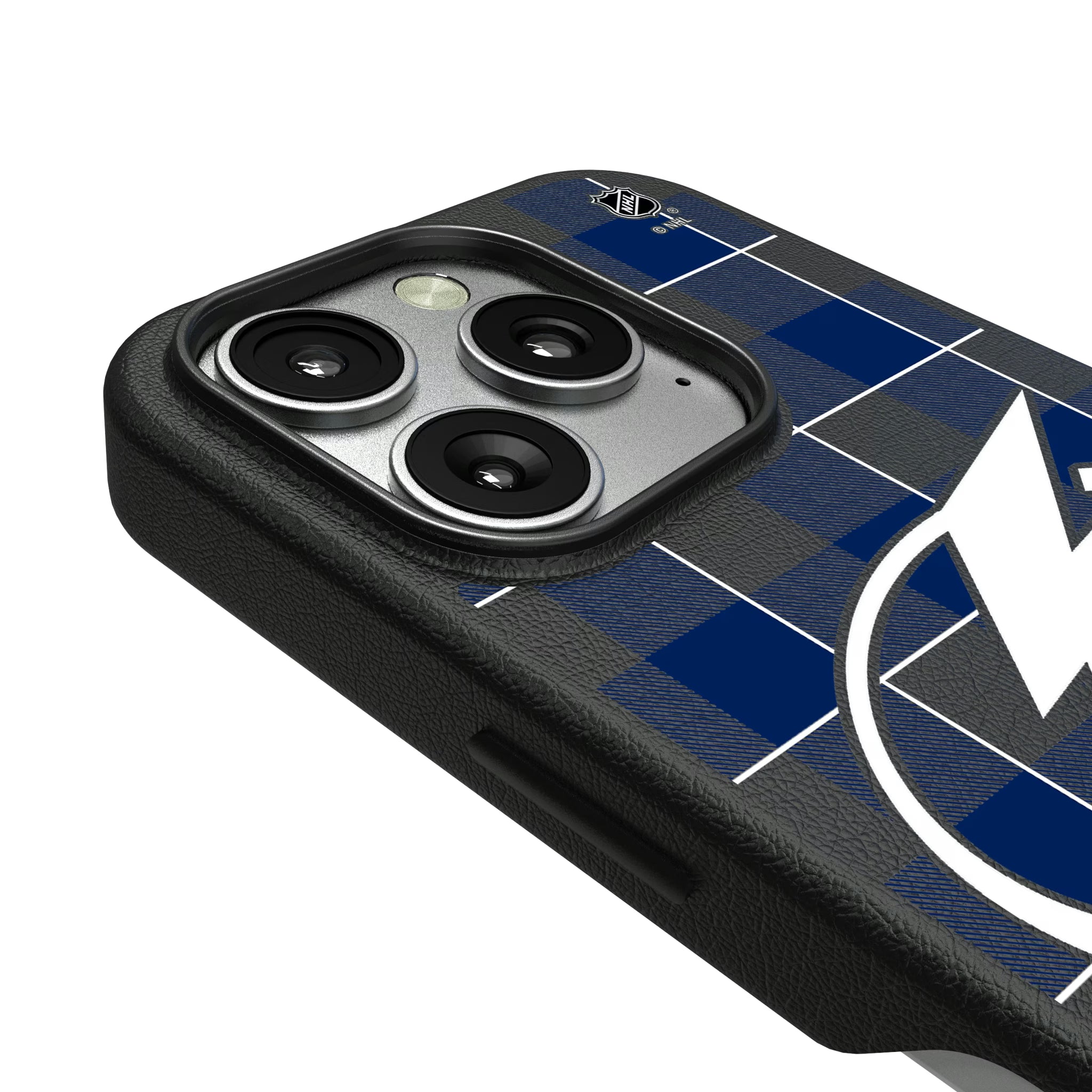Tampa Bay Lightning Plaid iPhone MagSafe Compatible Phone Case for Apple iPhone - Detail