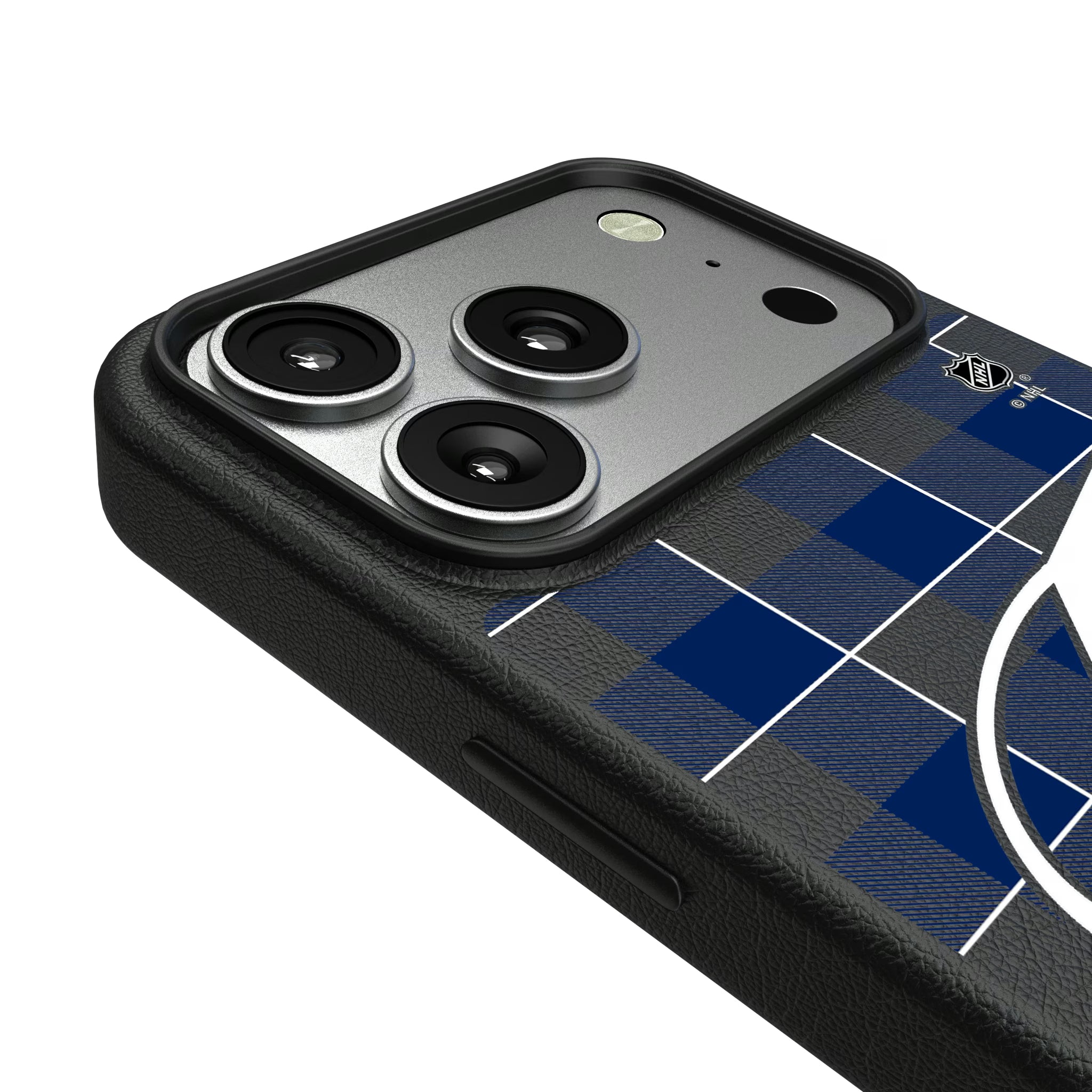 Tampa Bay Lightning Plaid iPhone MagSafe Compatible Phone Case for Apple iPhone - Detail#Device_iPhone 17 Pro