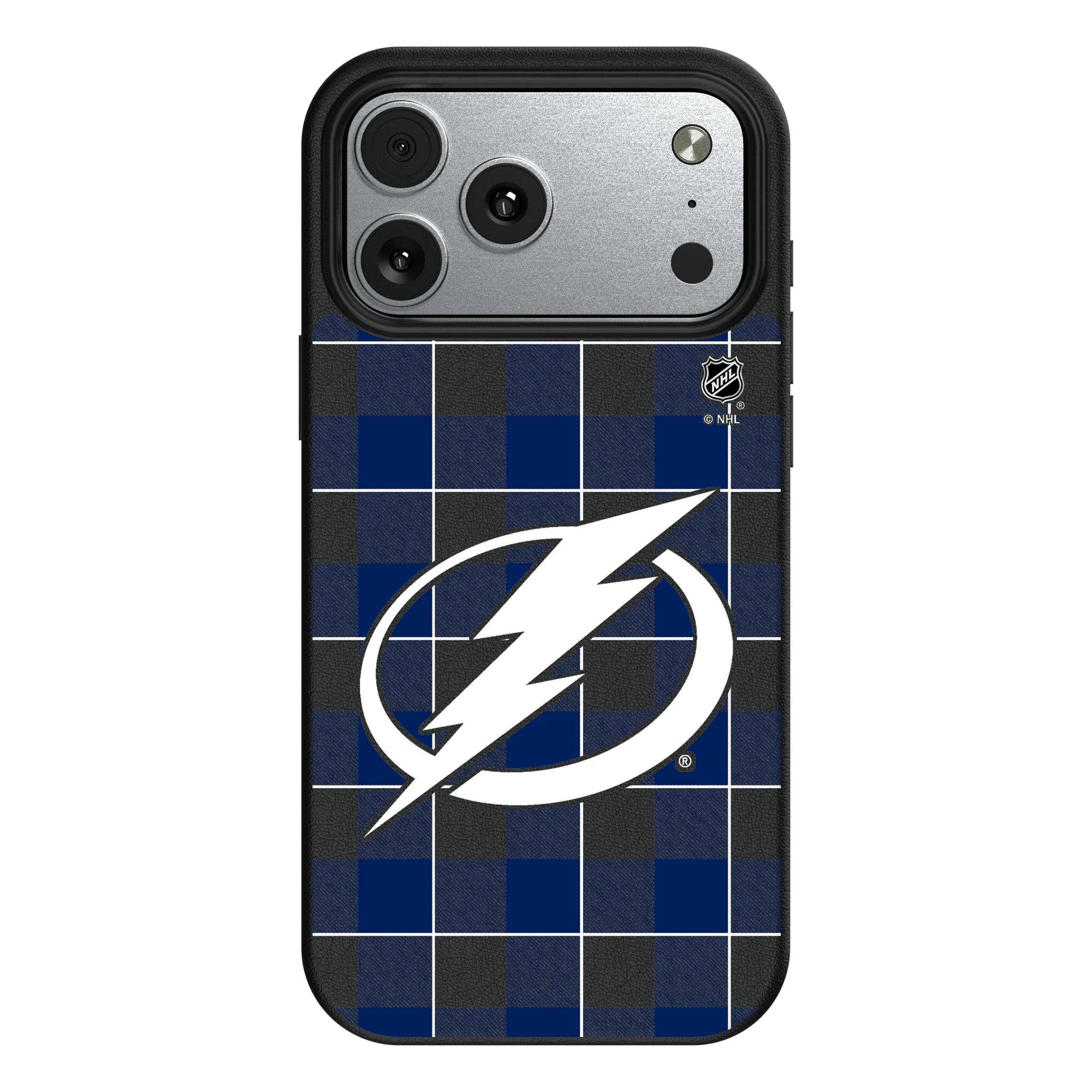 Tampa Bay Lightning Plaid iPhone MagSafe Compatible Phone Case for Apple iPhone#Device_iPhone 17 Pro Max