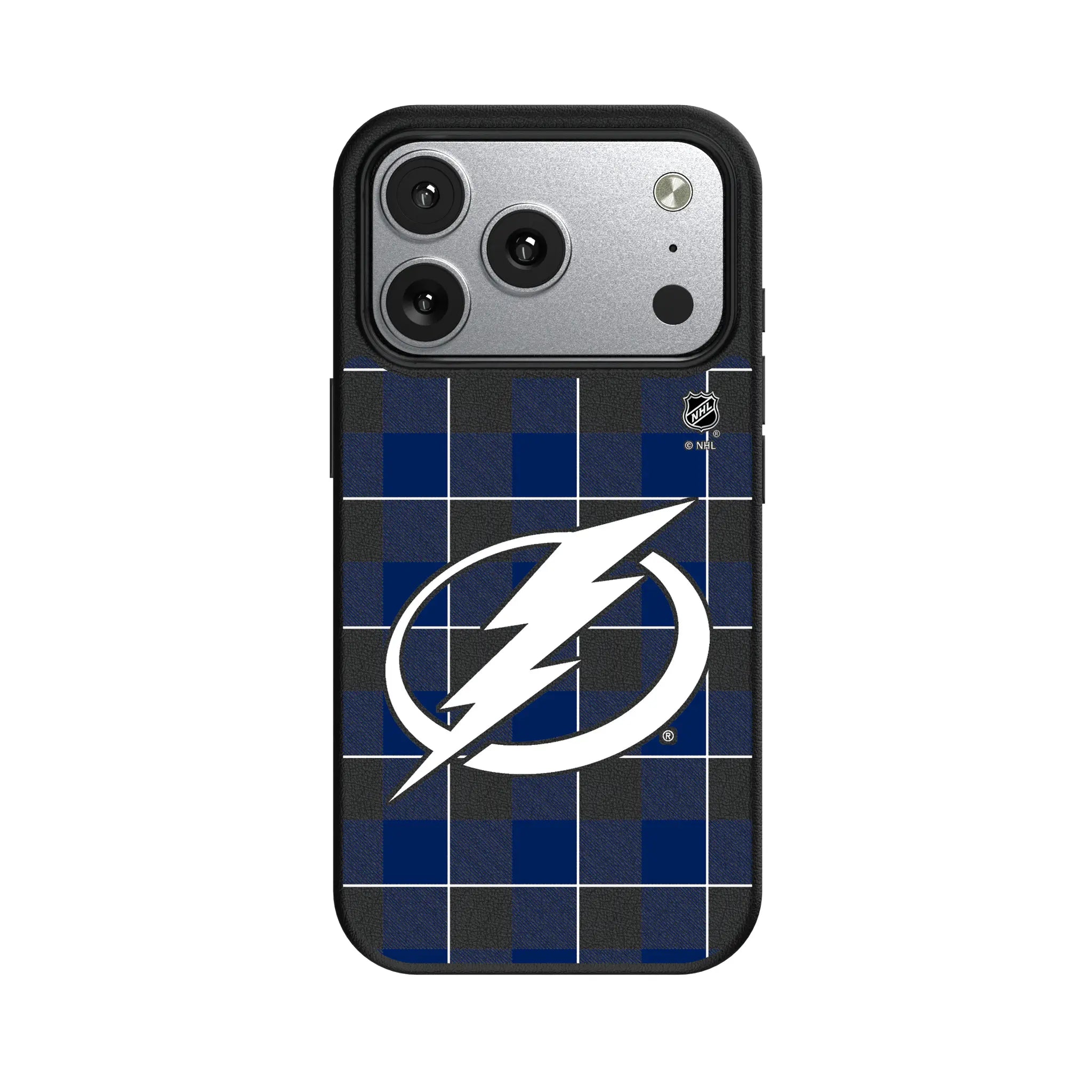 Tampa Bay Lightning Plaid iPhone MagSafe Compatible Phone Case for Apple iPhone#Device_iPhone 17 Pro