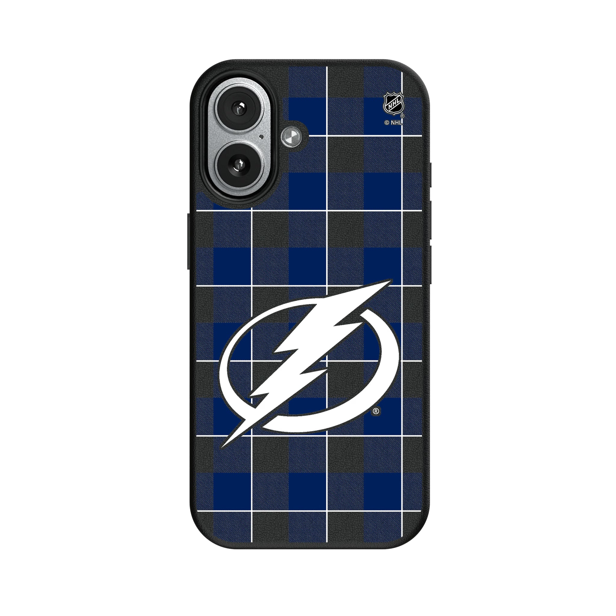 Tampa Bay Lightning Plaid iPhone MagSafe Compatible Phone Case for Apple iPhone#Device_iPhone 17