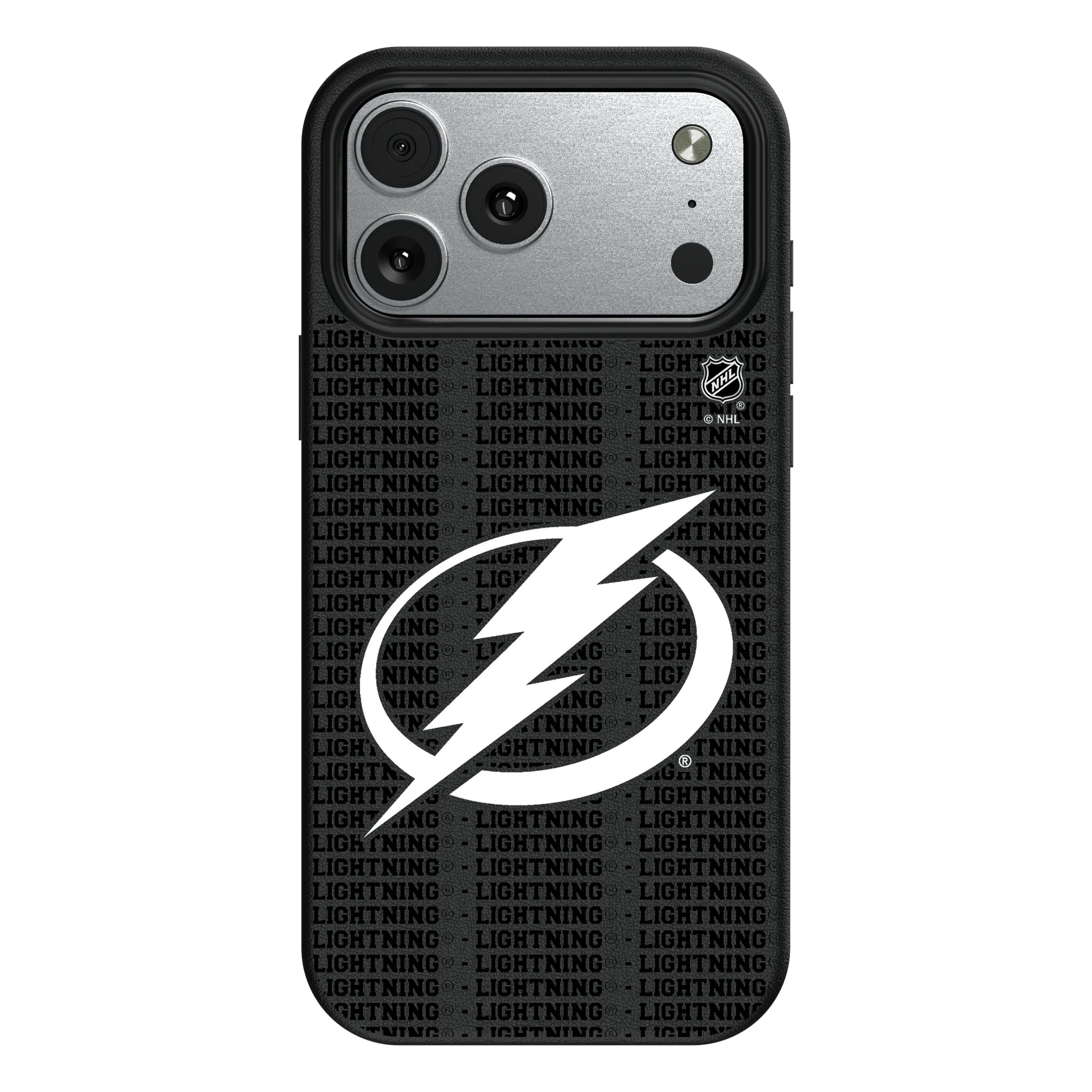 Tampa Bay Lightning Text Backdrop iPhone MagSafe Compatible Phone Case for Apple iPhone#Device_iPhone 17 Pro Max