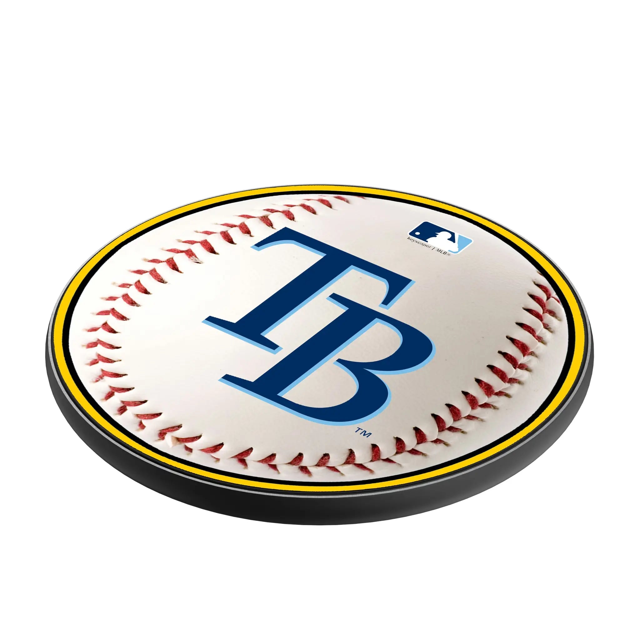 Tampa Bay Rays Baseball 15-Watt Wireless Charger - Isometric View