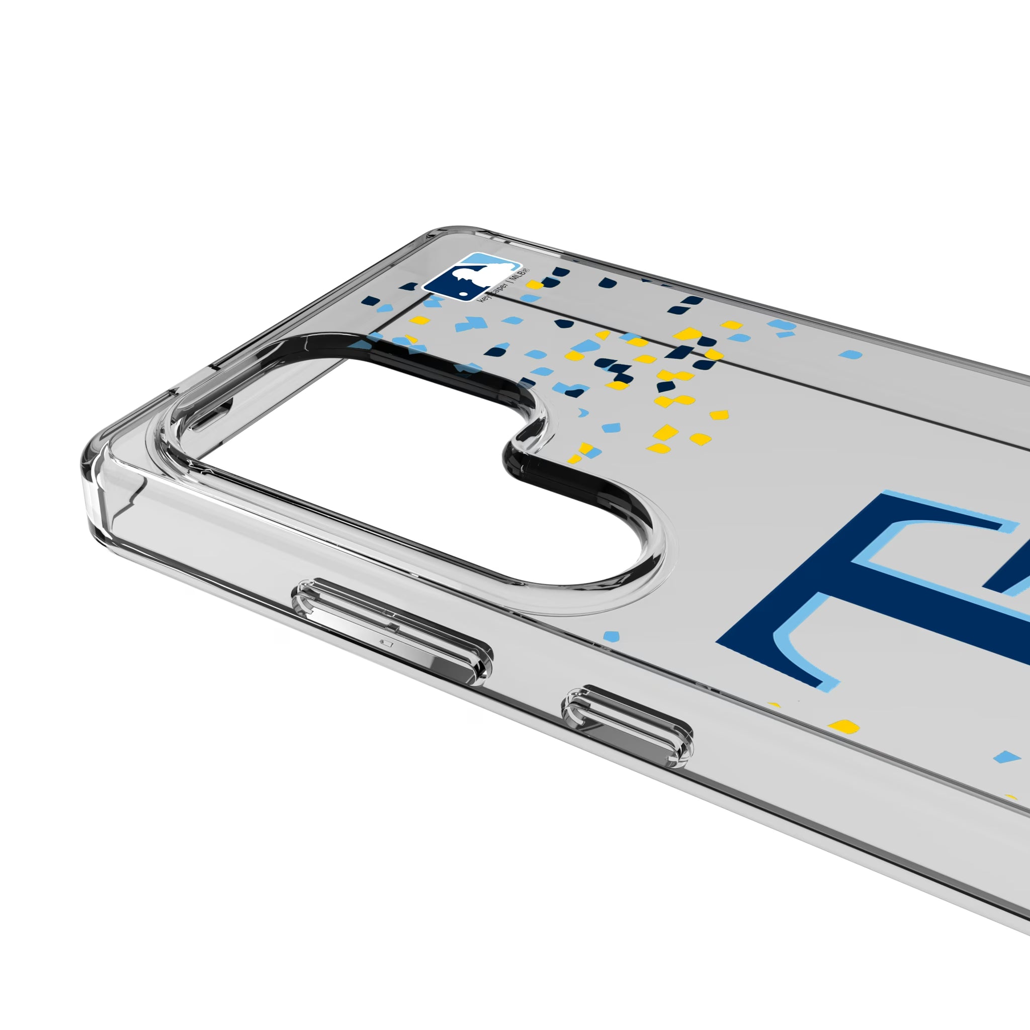 Tampa Bay Rays Confetti Galaxy Clear Phone Case for Samsung Galaxy - Detail