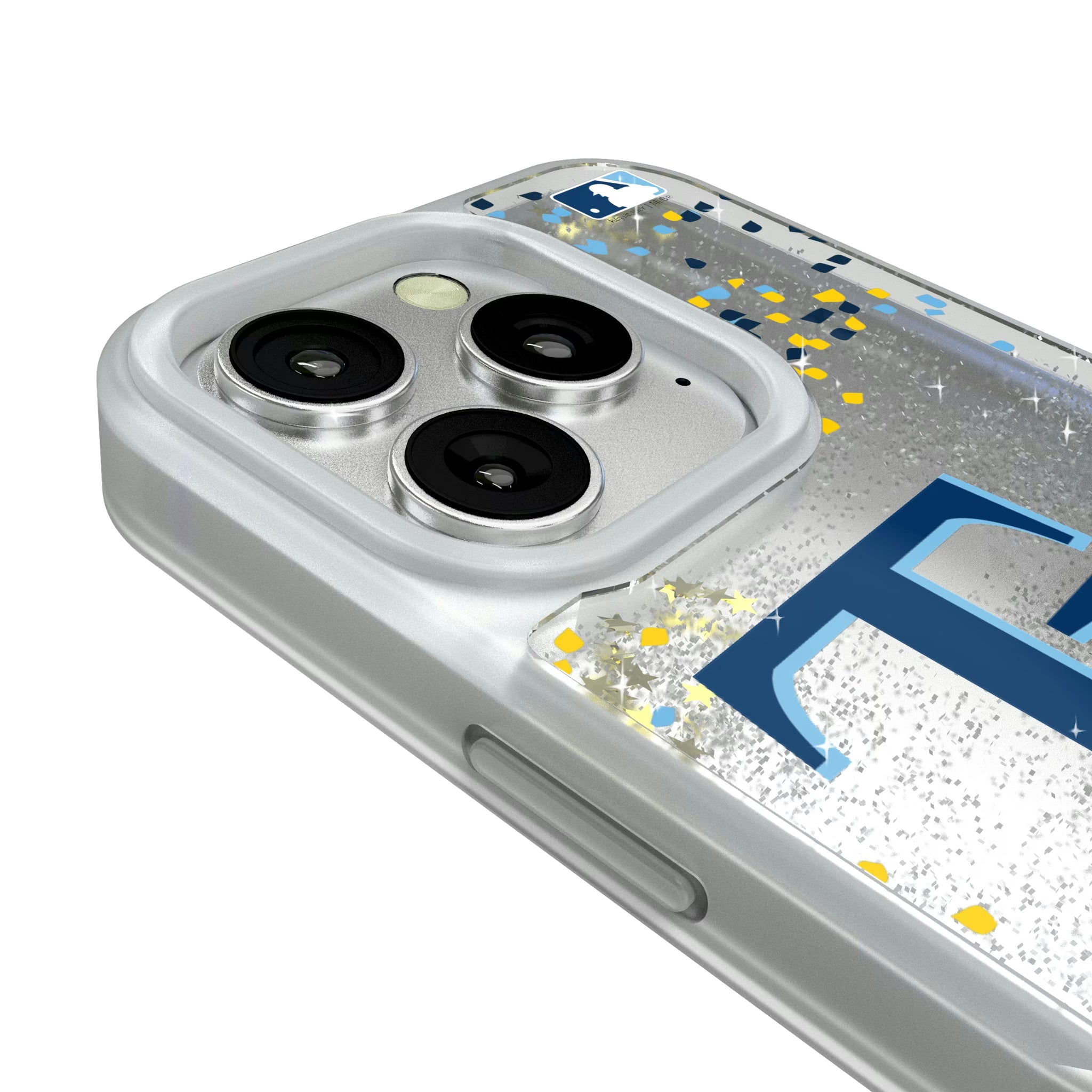 Tampa Bay Rays Confetti iPhone Glitter Phone Case for Apple iPhone - Detail#Device_iPhone 16 Pro