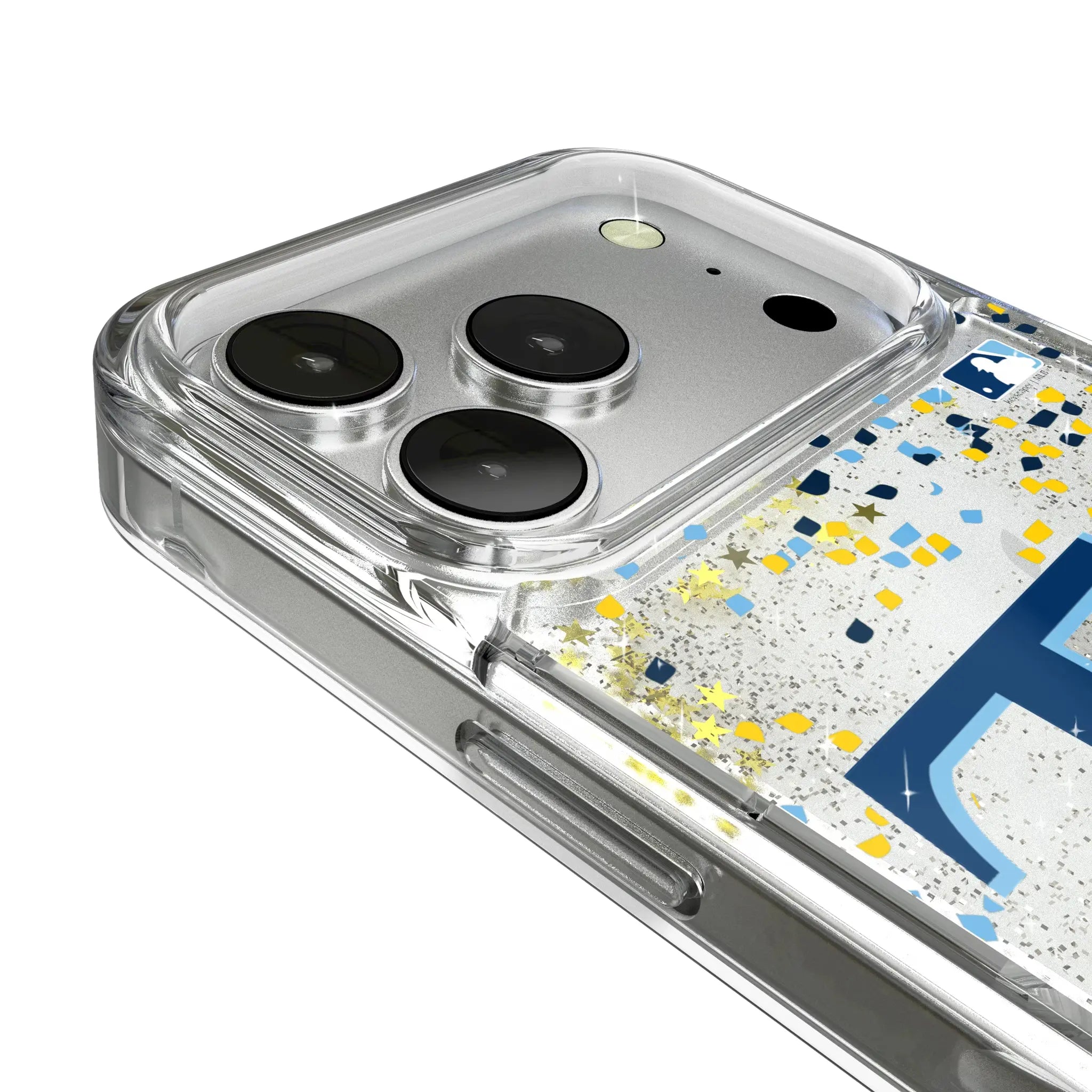 Tampa Bay Rays Confetti iPhone Glitter Phone Case for Apple iPhone - Detail
