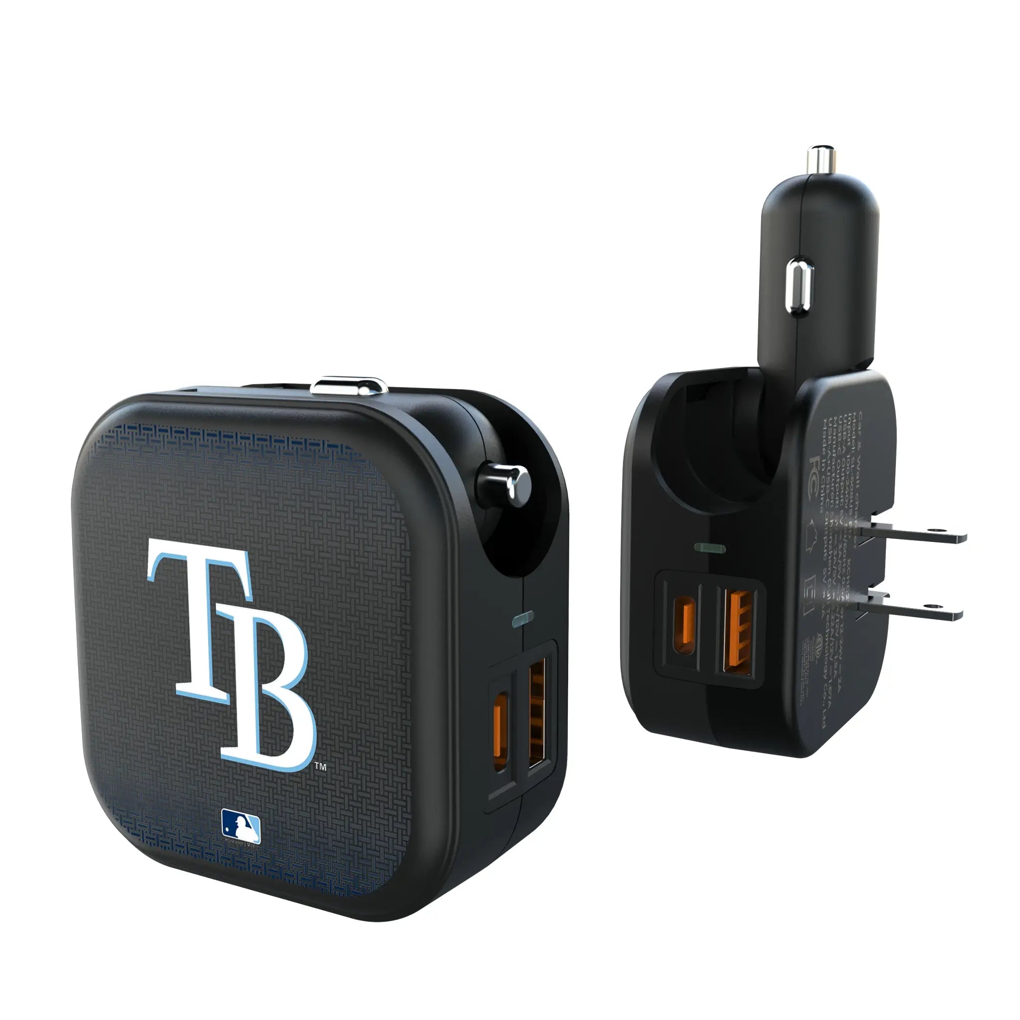Tampa Bay Rays Linen 2 in 1 USB A/C Charger