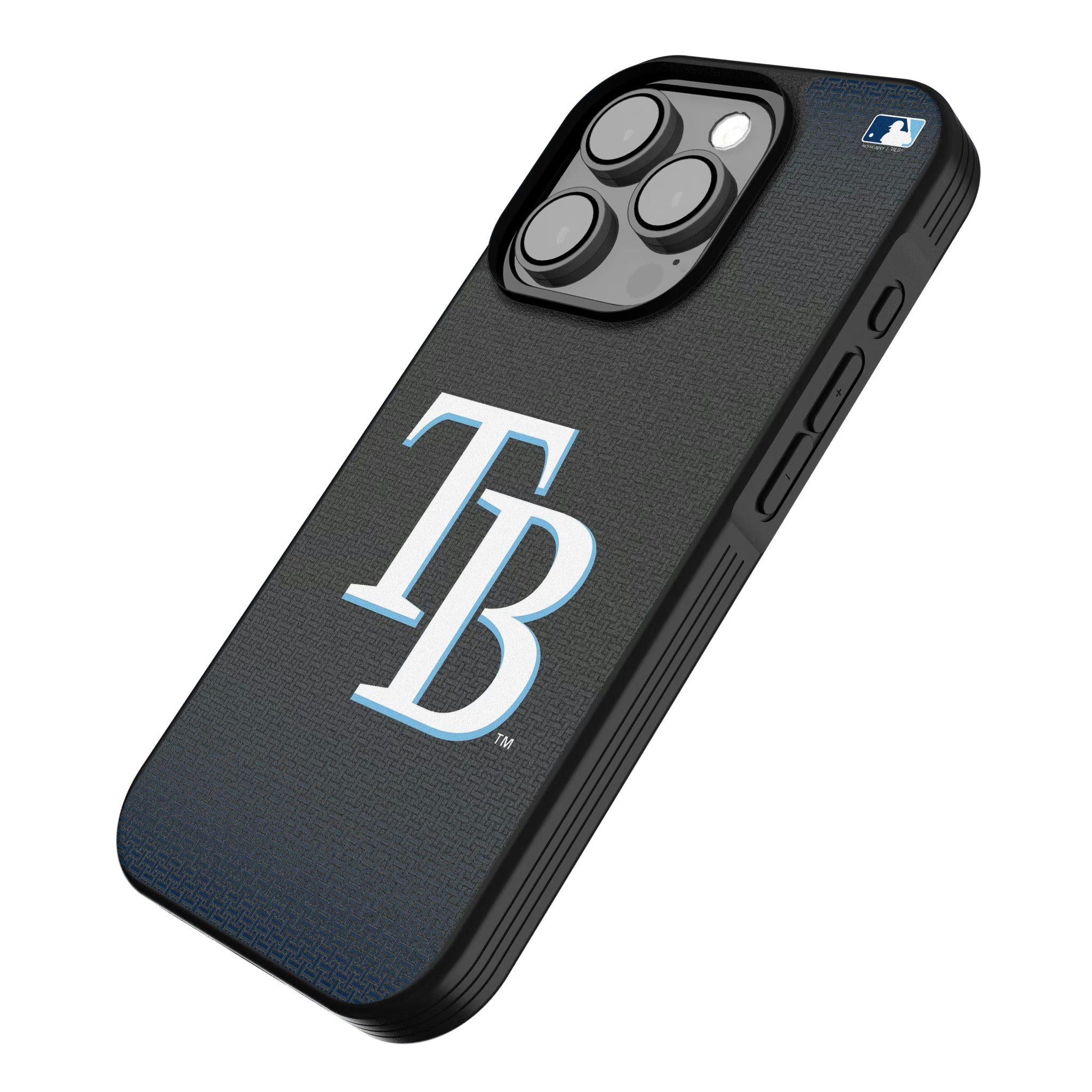 Tampa Bay Rays Linen iPhone Bump Phone Case for Apple iPhone - Isometric View