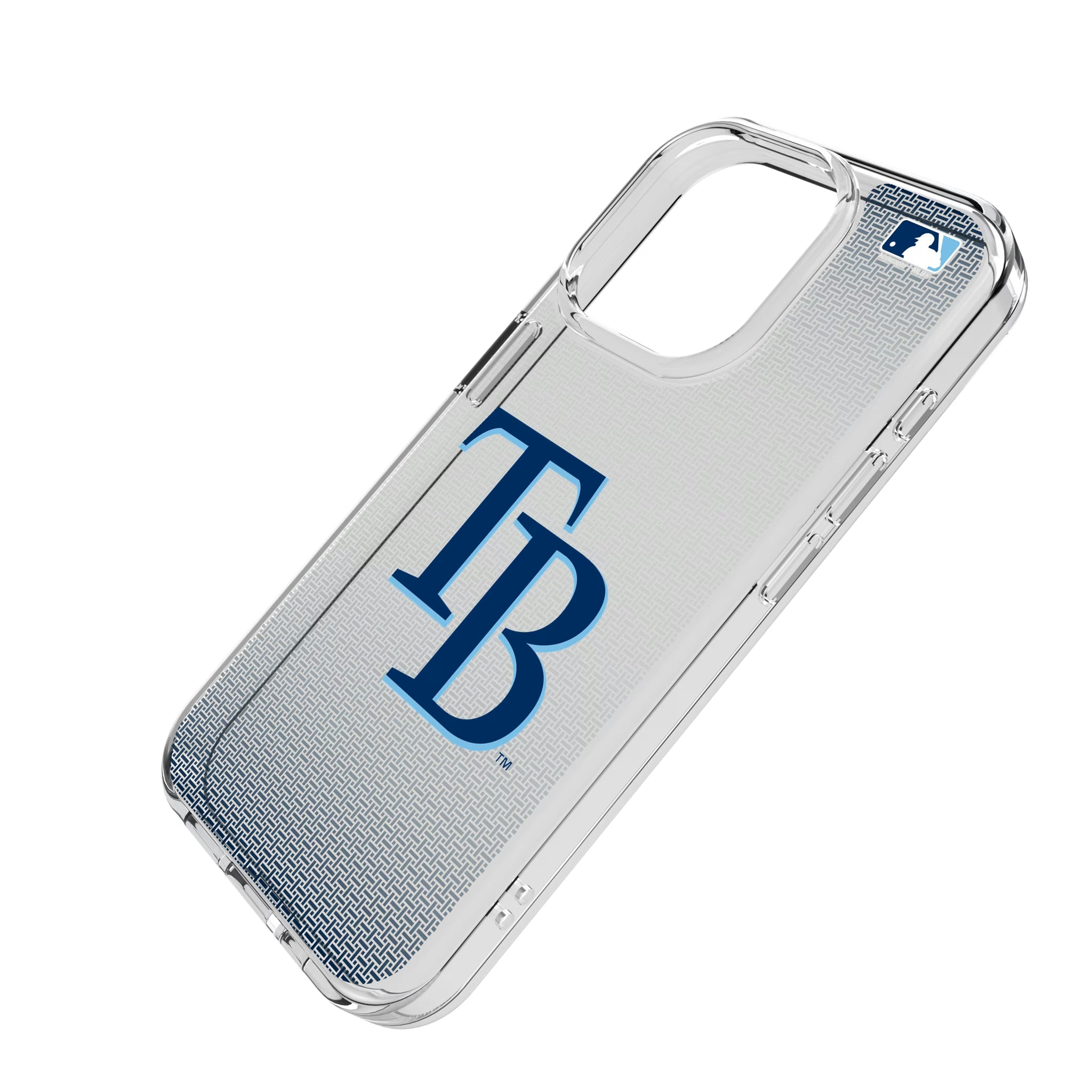 Tampa Bay Rays Linen iPhone Clear Phone Case for Apple iPhone - Isometric View