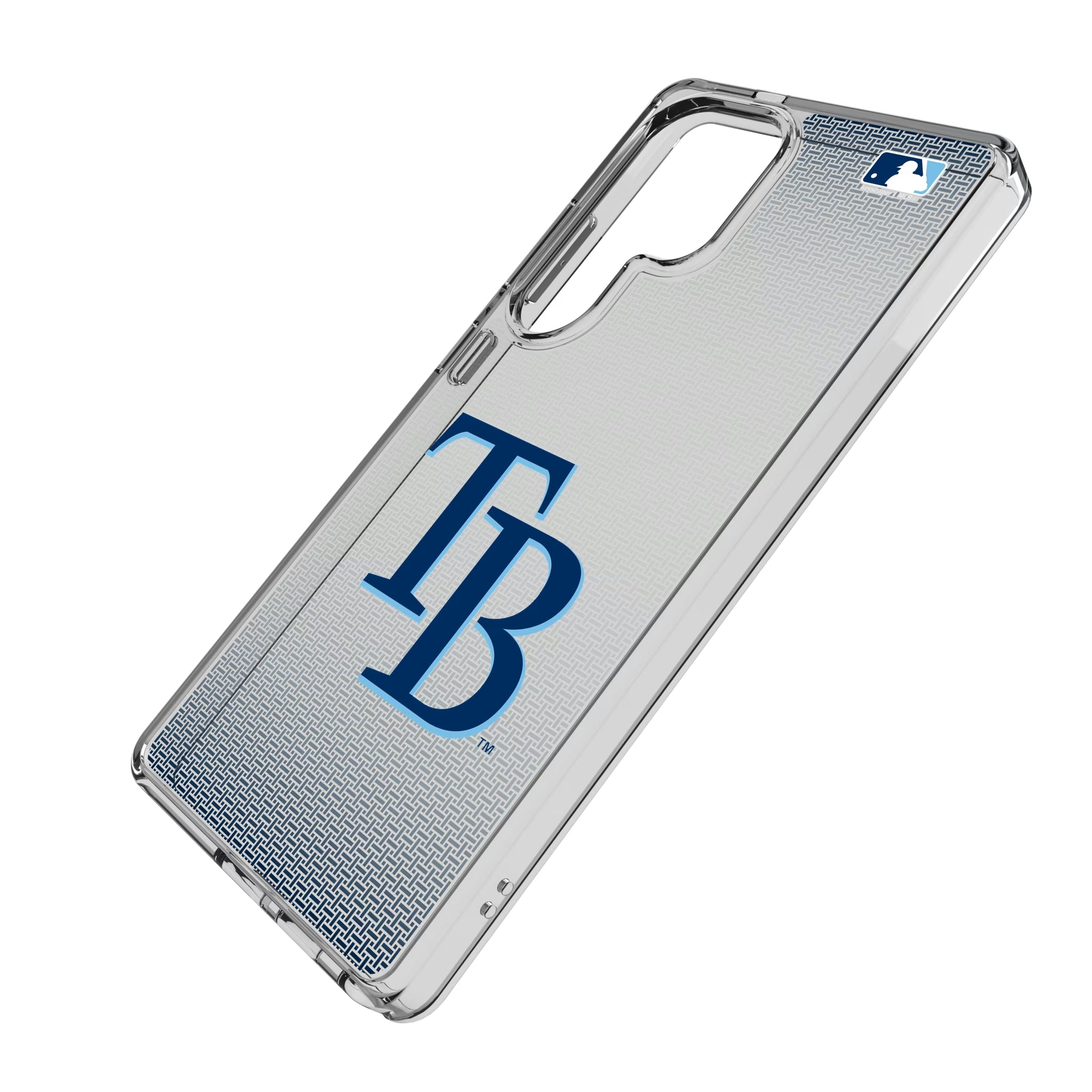 Tampa Bay Rays Linen Galaxy Clear Phone Case for Samsung Galaxy - Isometric View