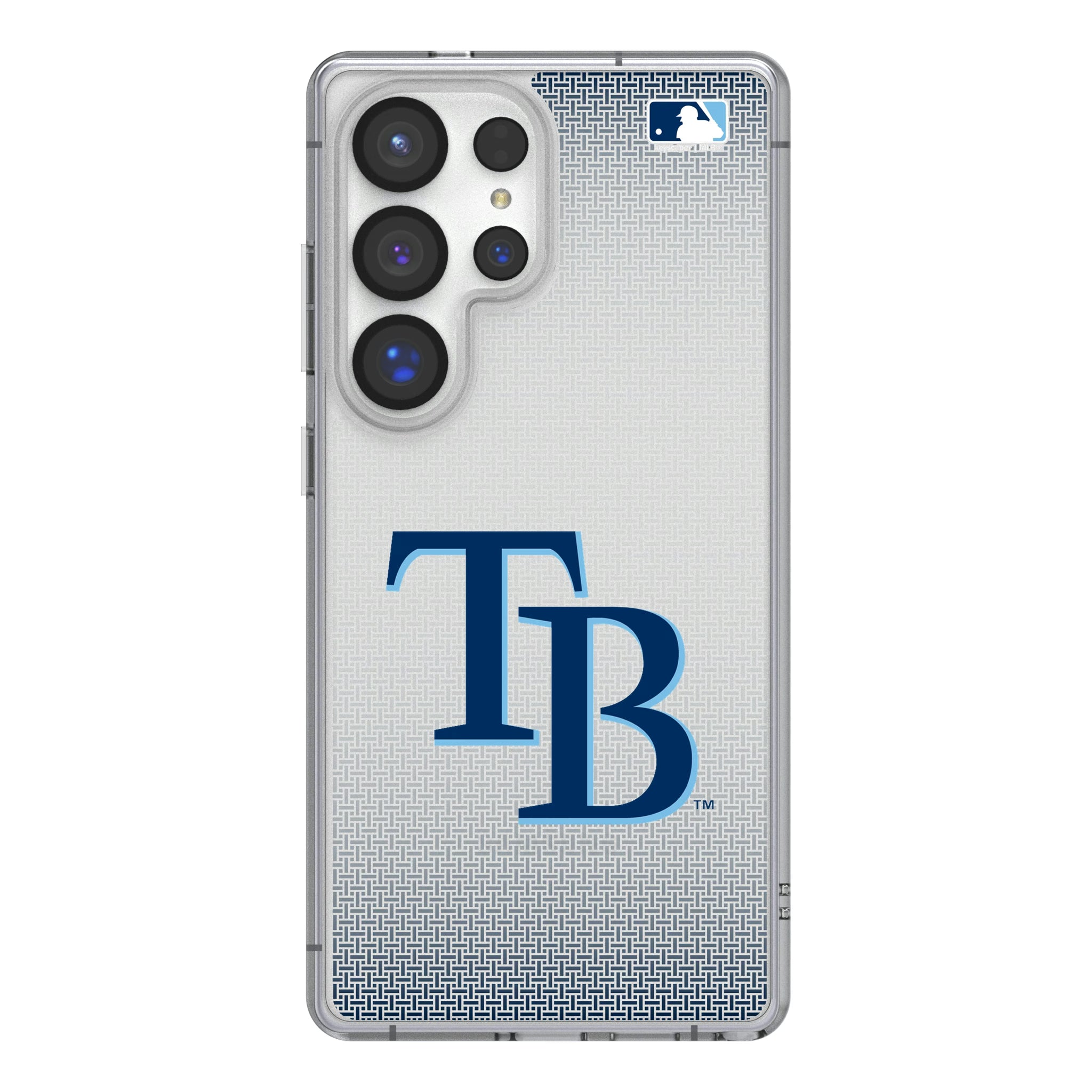 Tampa Bay Rays Linen Galaxy Clear Phone Case for Samsung Galaxy