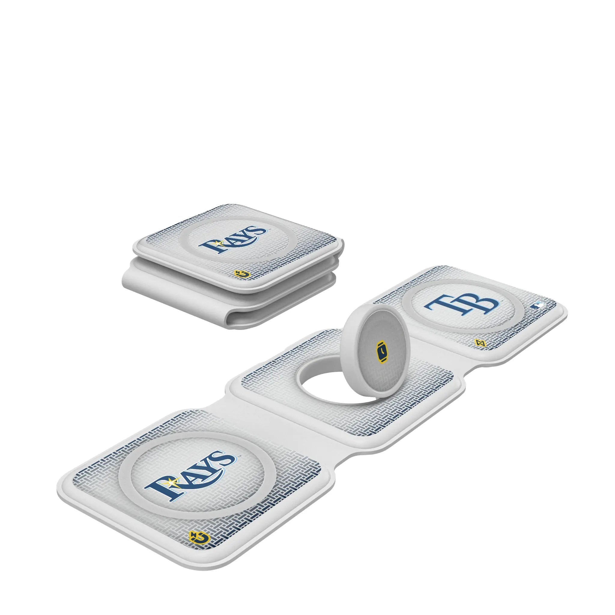 Tampa Bay Rays Linen Foldable 3 in 1 Charger