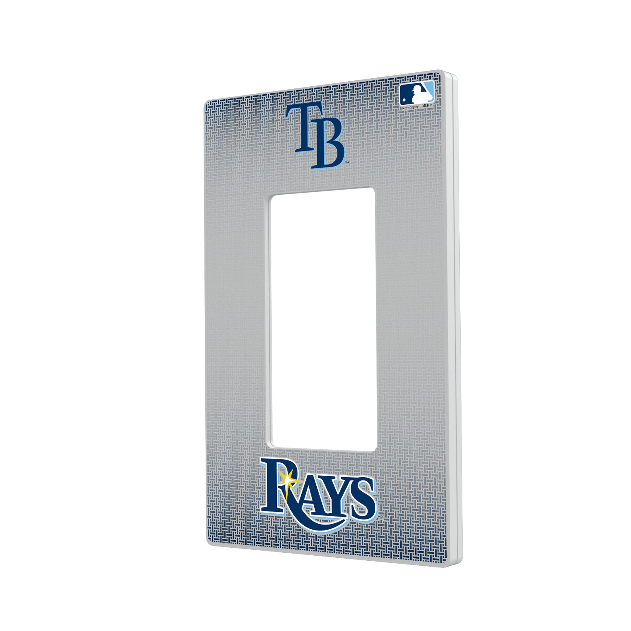 Tampa Bay Rays Linen Hidden-Screw Light Switch Plate#Style_Single Rocker