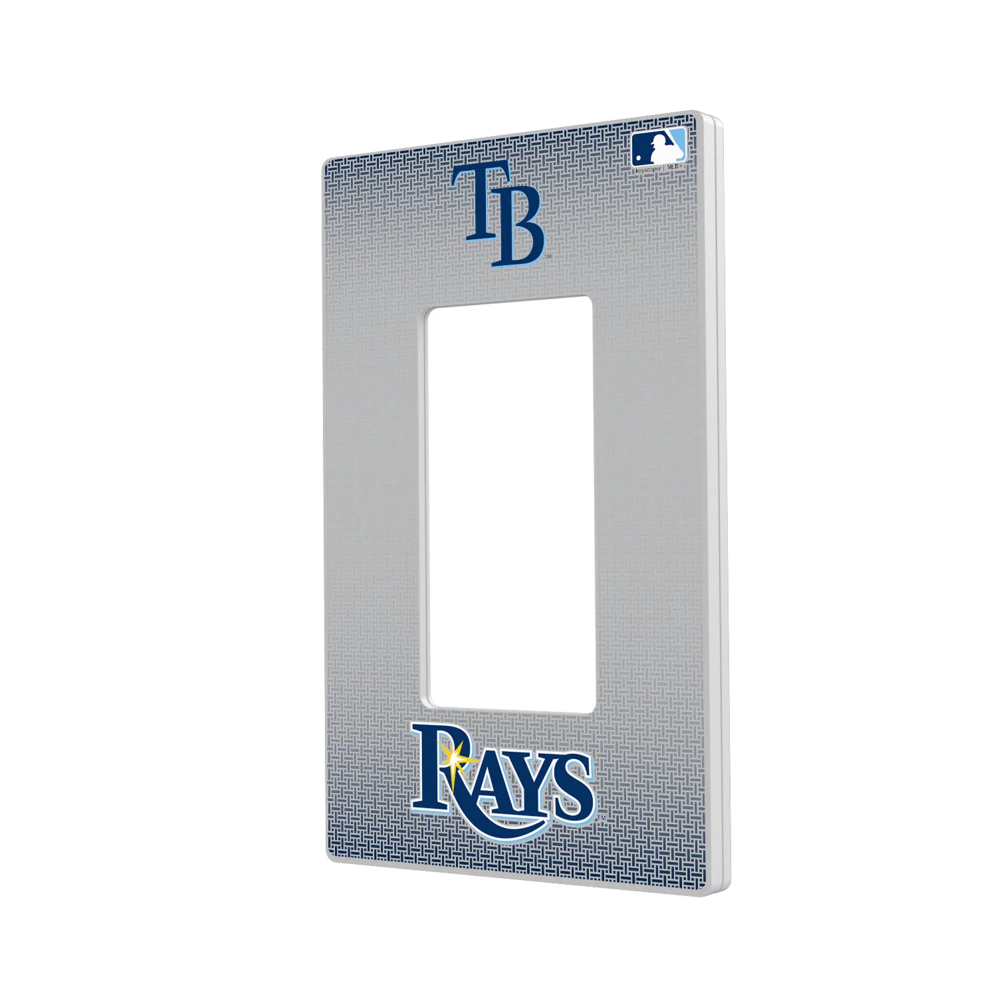 Tampa Bay Rays Linen Hidden-Screw Light Switch Plate#Style_Single Rocker