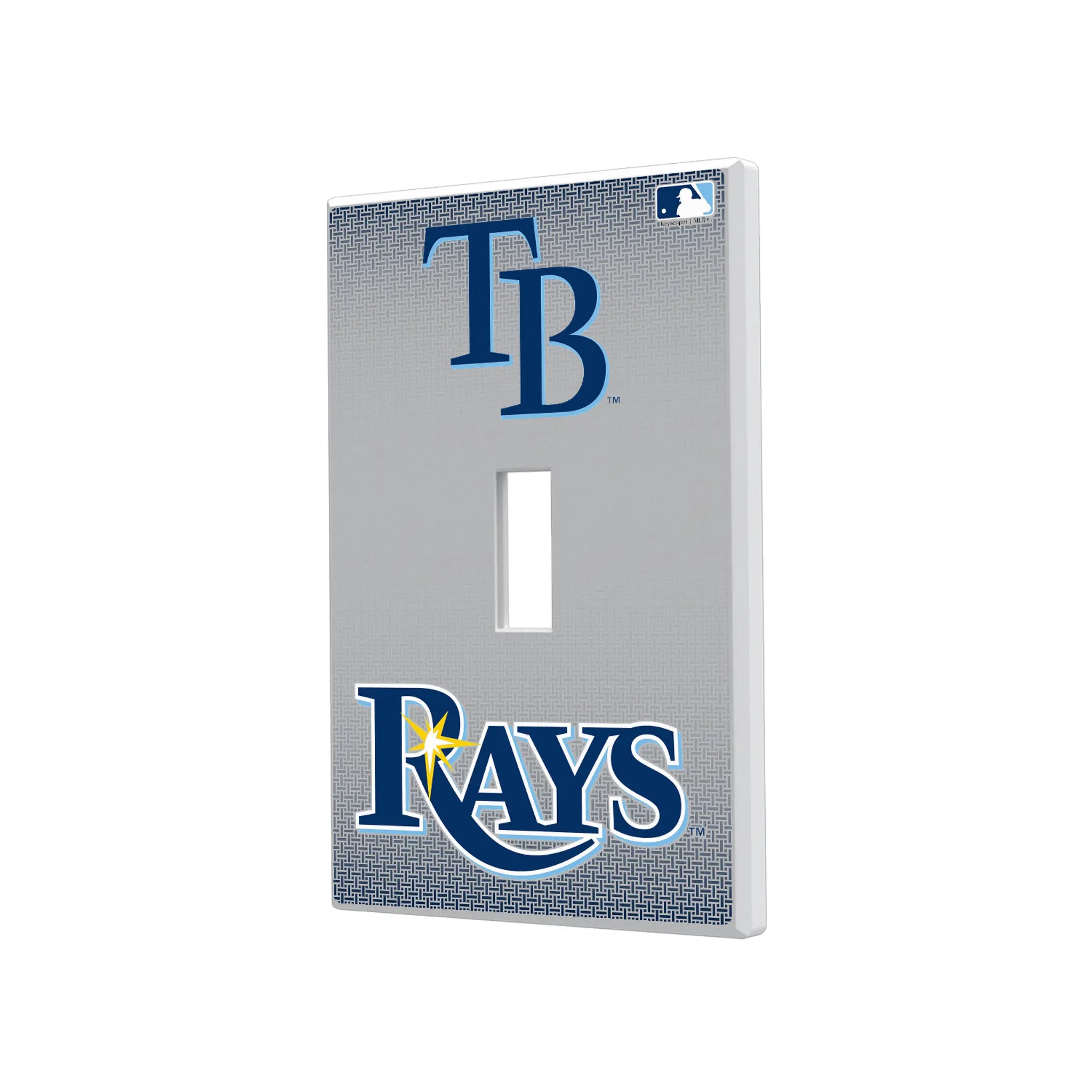 Tampa Bay Rays Linen Hidden-Screw Light Switch Plate#Style_Single Toggle