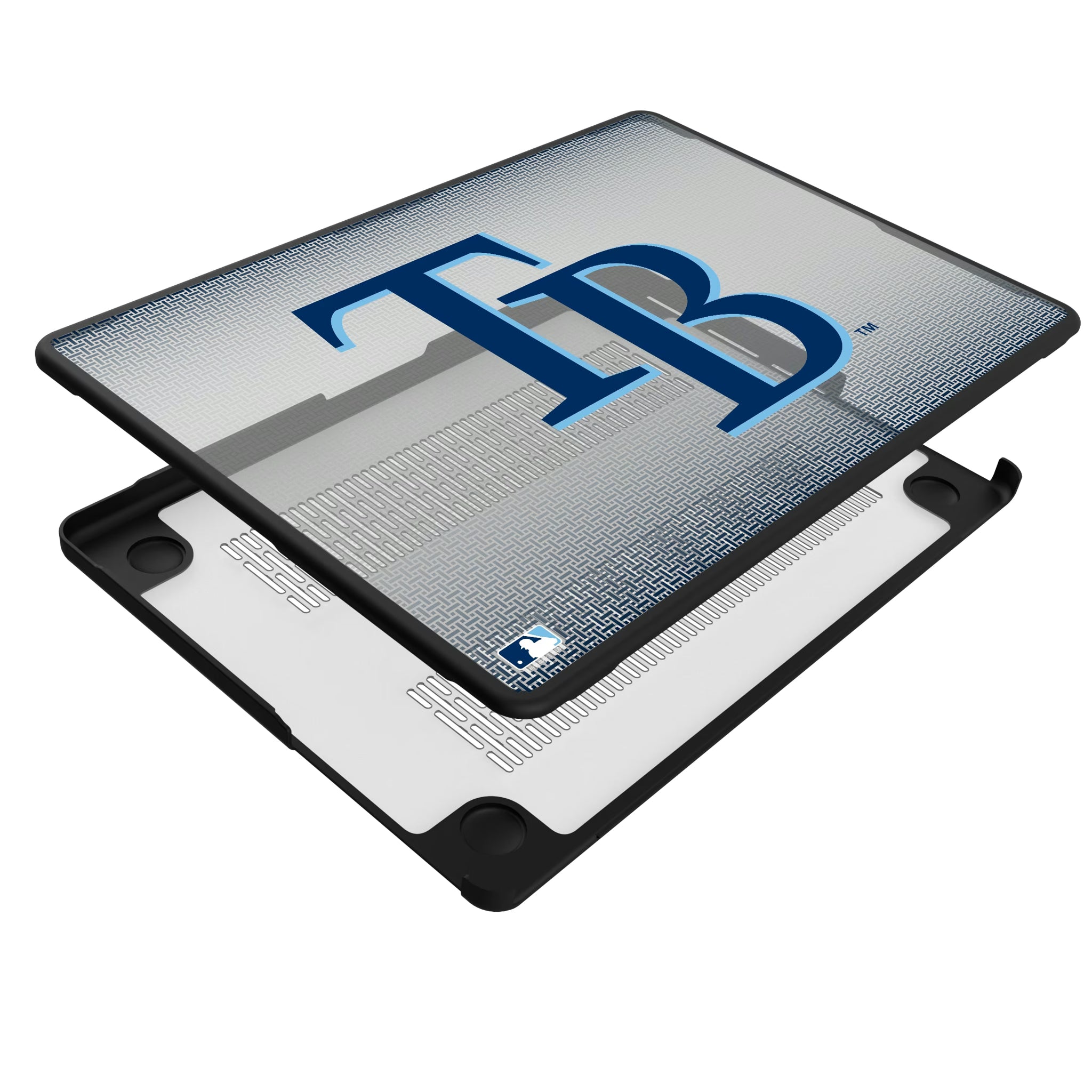 Tampa Bay Rays Linen MacBook Laptop Case for Apple MacBook - Isometric View#Device_MacBook Pro (14-inch, 2021) / MacBook Pro (14-inch, 2023) / MacBook Pro (14-inch, 2024)