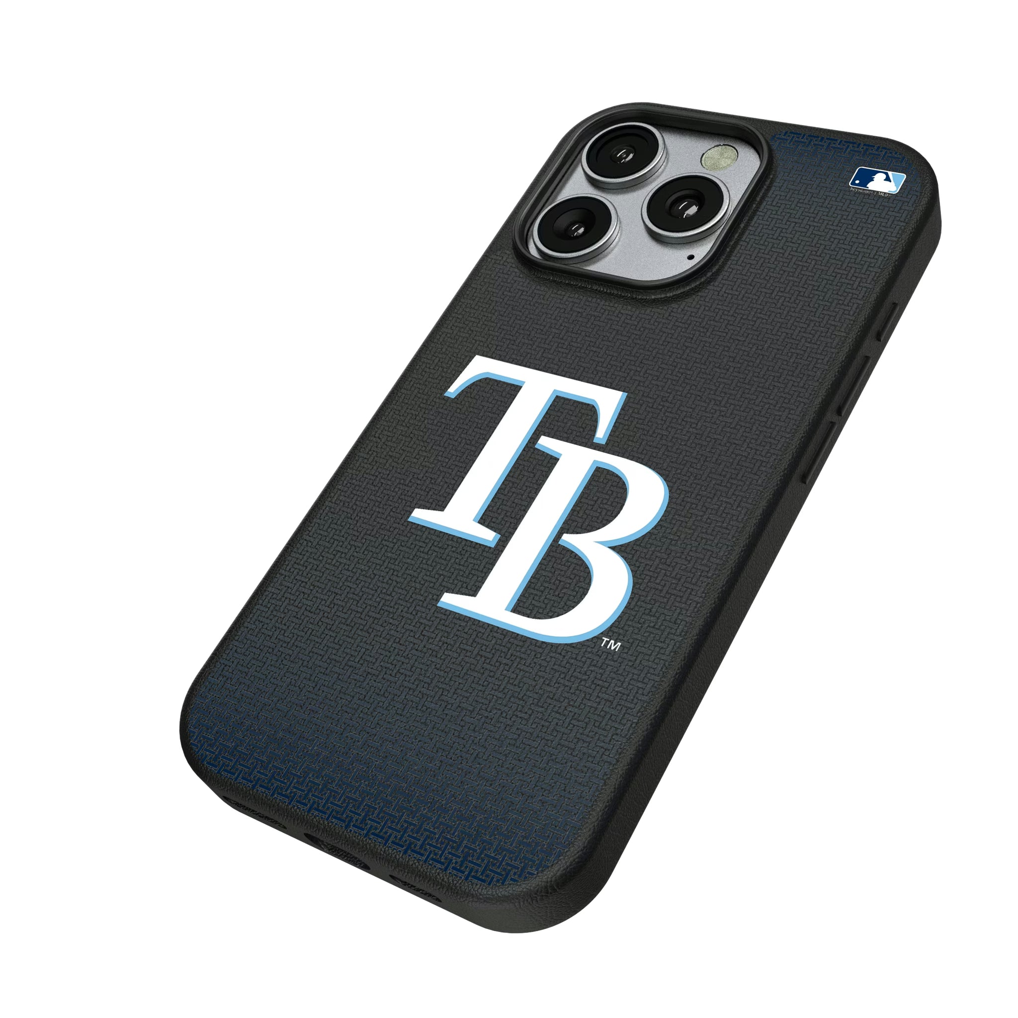 Tampa Bay Rays Linen iPhone MagSafe Compatible Phone Case for Apple iPhone - Isometric View