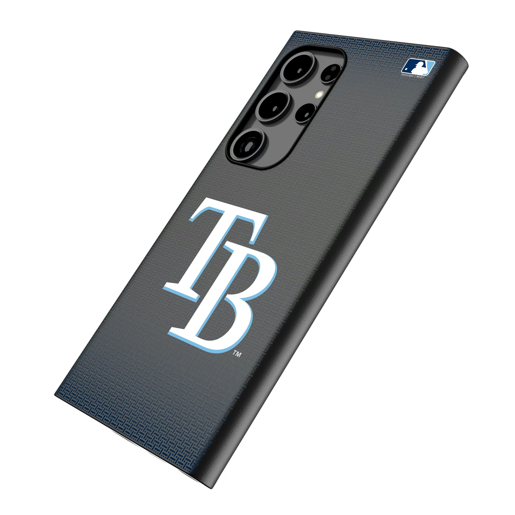 Tampa Bay Rays Linen Galaxy MagSafe Compatible Phone Case for Samsung Galaxy - Isometric View