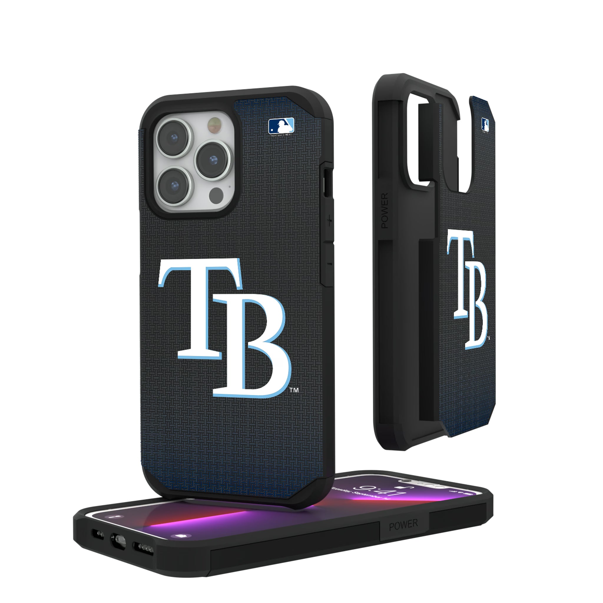 Tampa Bay Rays Linen iPhone Rugged Phone Case for Apple iPhone#Device_iPhone 13 Pro