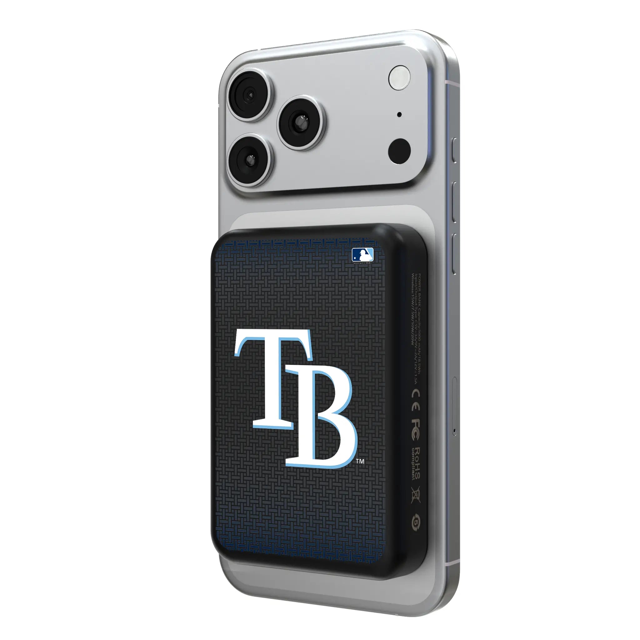 Tampa Bay Rays Linen Wireless Mag Power Bank