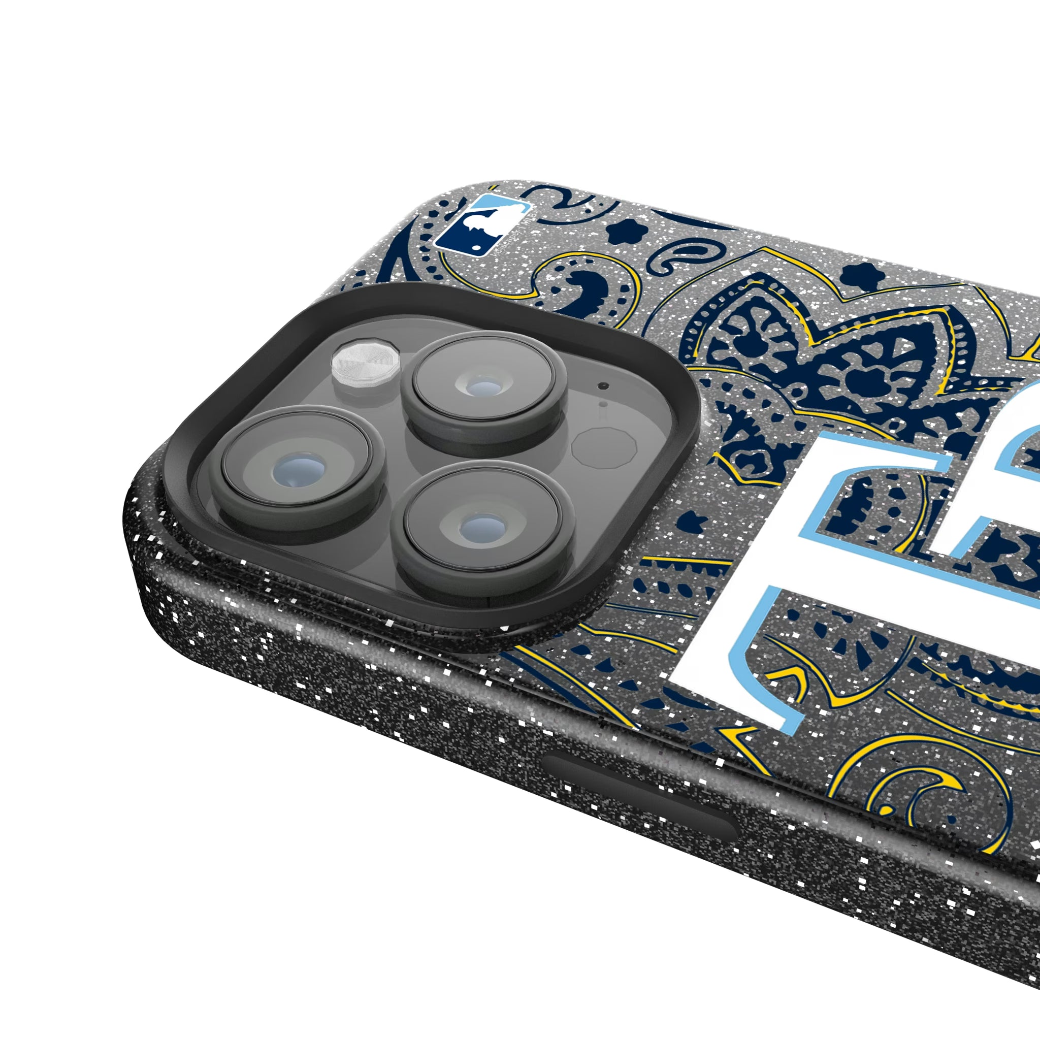 Tampa Bay Rays Paisley iPhone Bling Phone Case for Apple iPhone - Detail