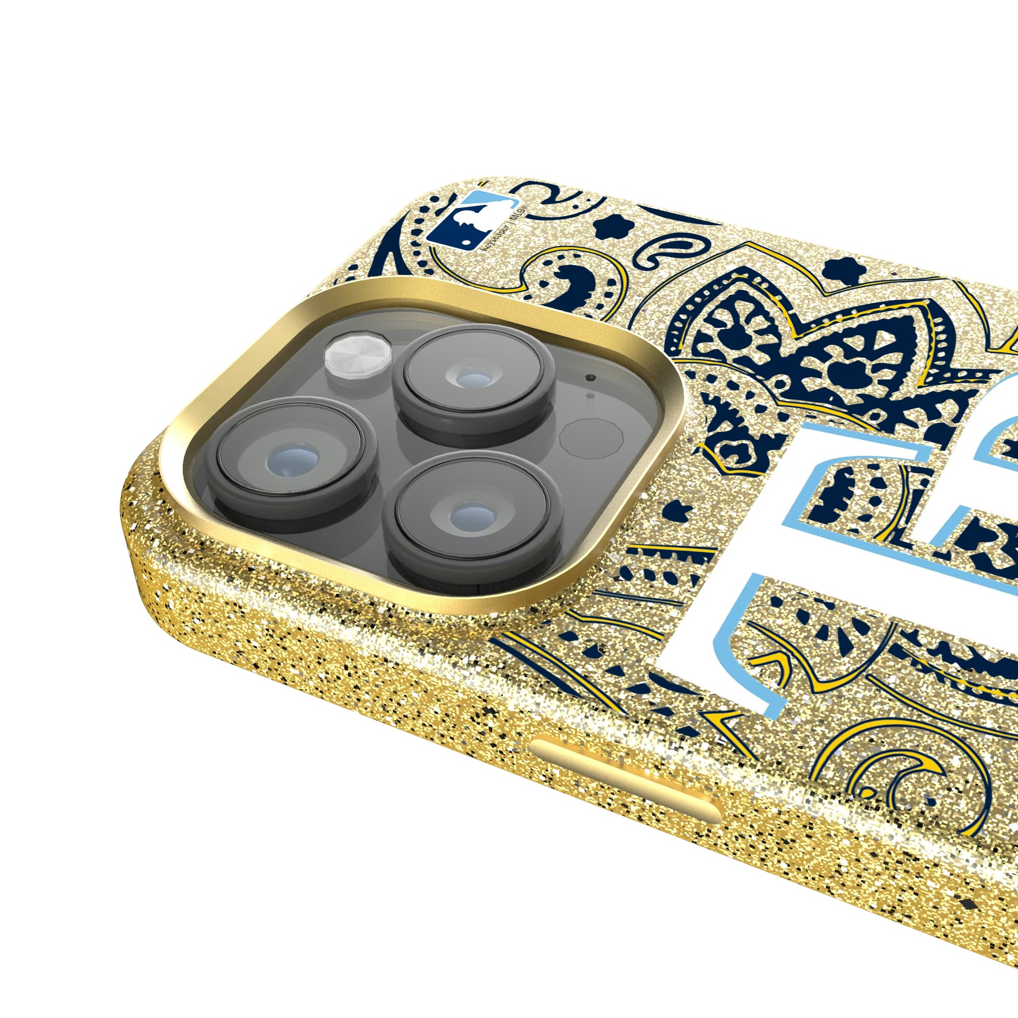 Tampa Bay Rays Paisley iPhone Bling Phone Case for Apple iPhone - Detail