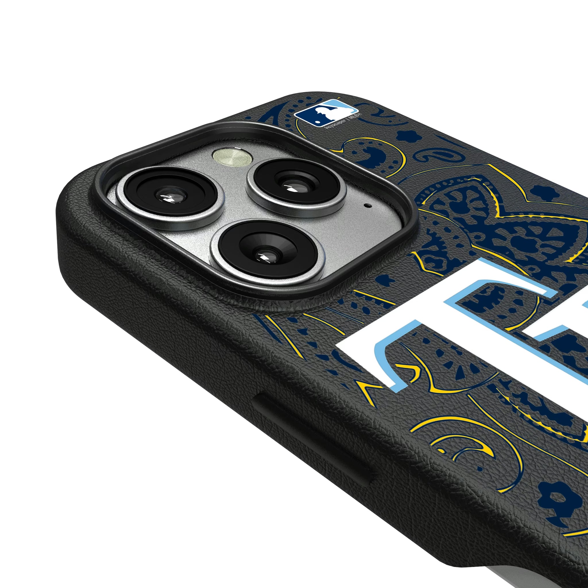 Tampa Bay Rays Paisley iPhone MagSafe Compatible Phone Case for Apple iPhone - Detail