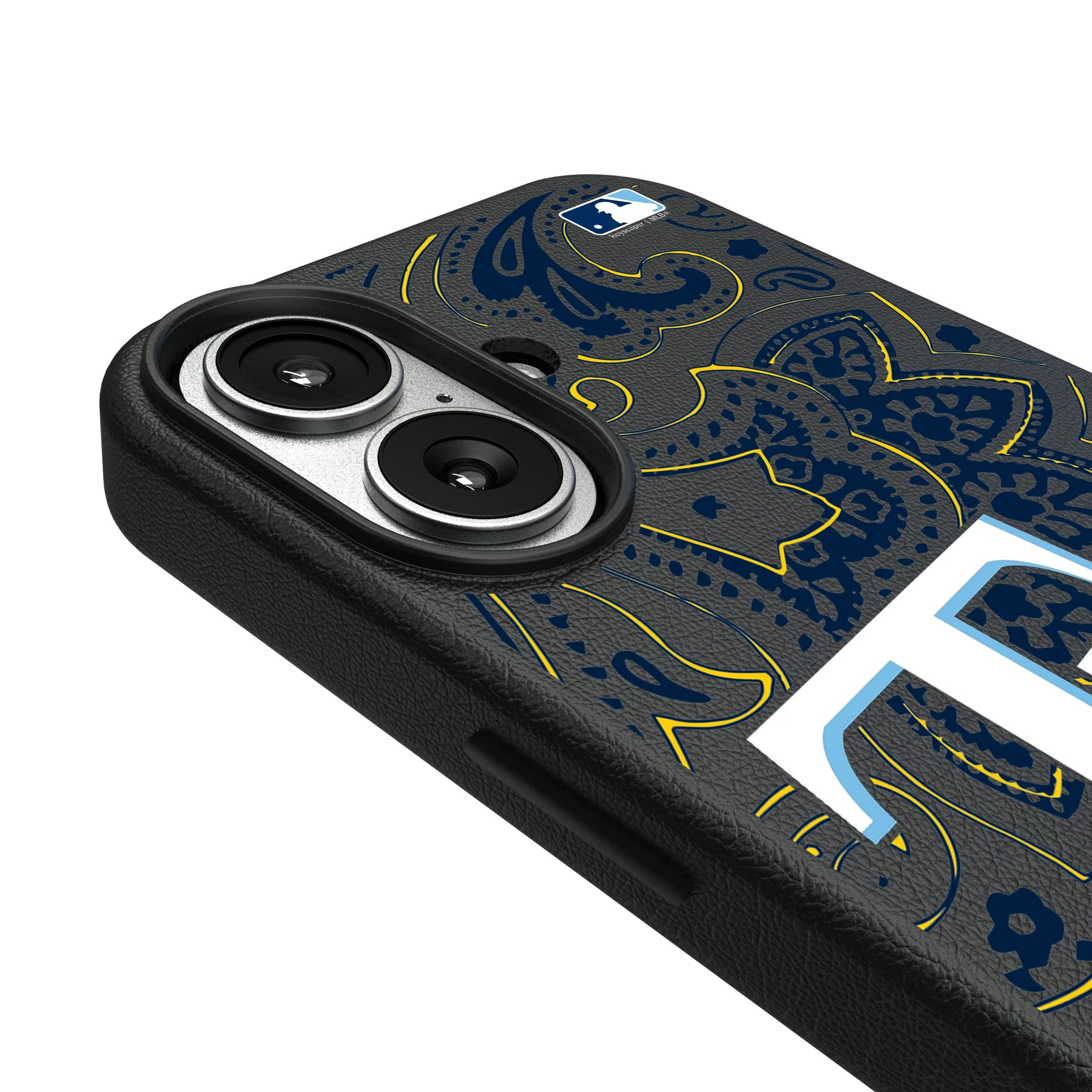Tampa Bay Rays Paisley iPhone MagSafe Compatible Phone Case for Apple iPhone - Detail#Device_iPhone 17