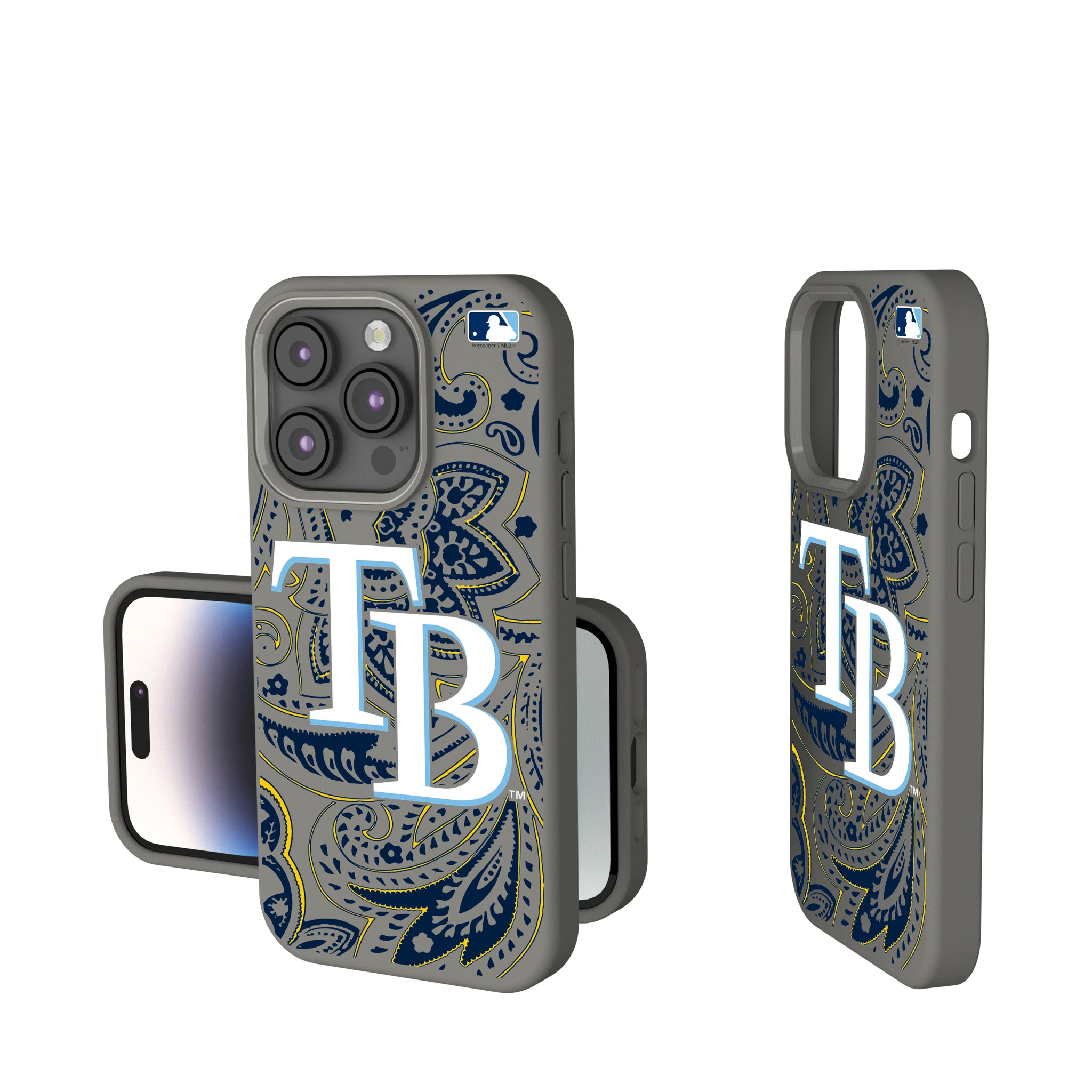 Tampa Bay Rays Paisley iPhone Soft Touch Phone Case for Apple iPhone
