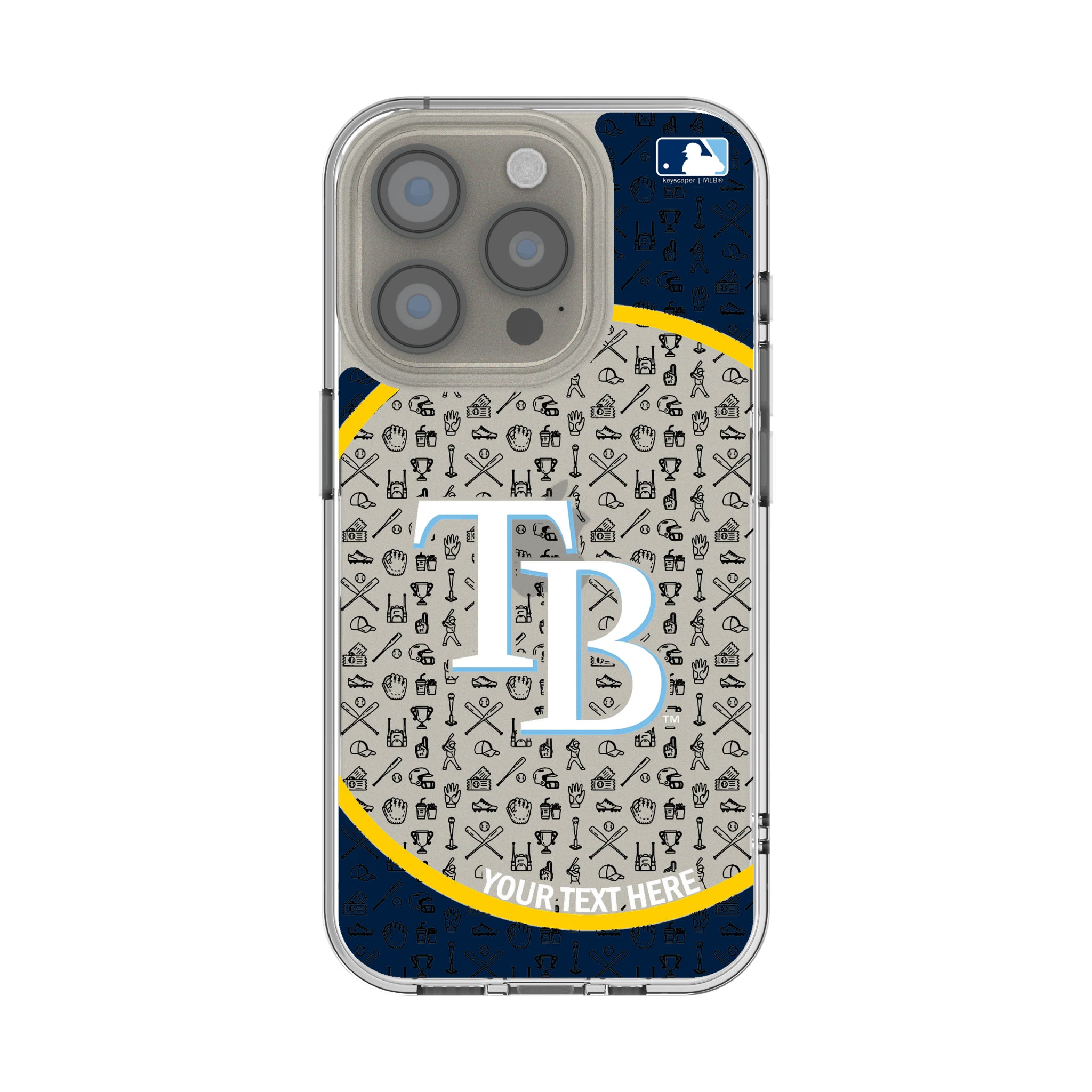 Tampa Bay Rays Personalized Circle iPhone Clear Phone Case for Apple iPhone