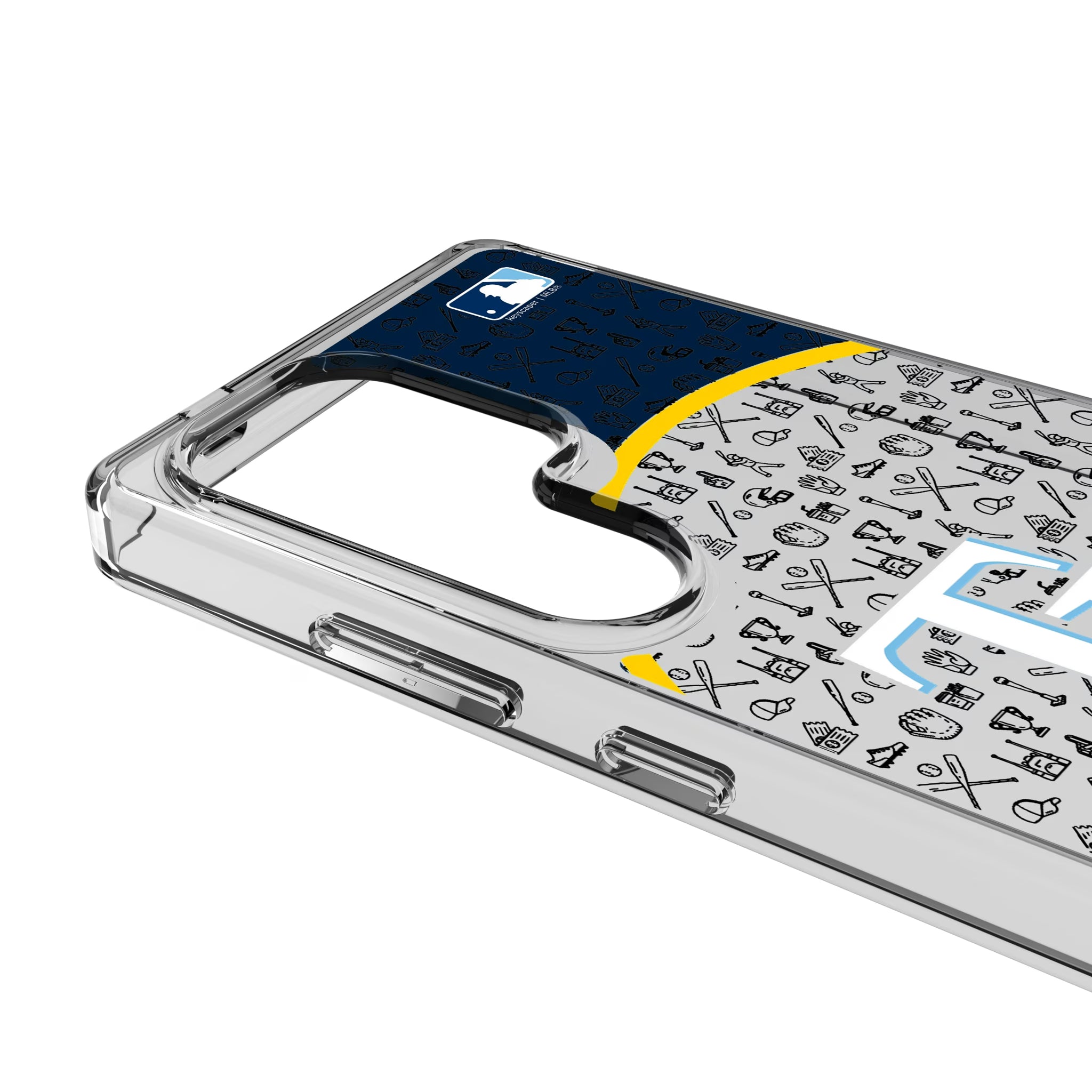 Tampa Bay Rays Personalized Circle Galaxy Clear Phone Case for Samsung Galaxy - Detail