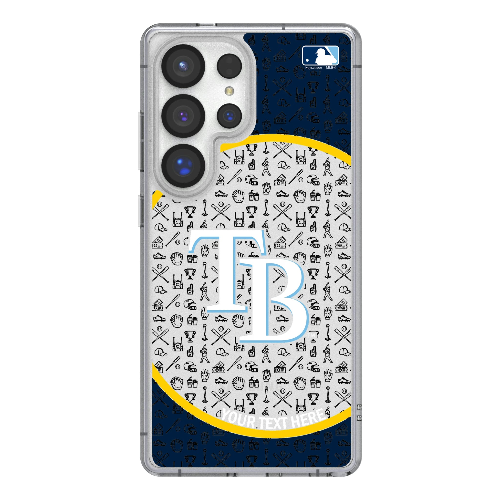 Tampa Bay Rays Personalized Circle Galaxy Clear Phone Case for Samsung Galaxy