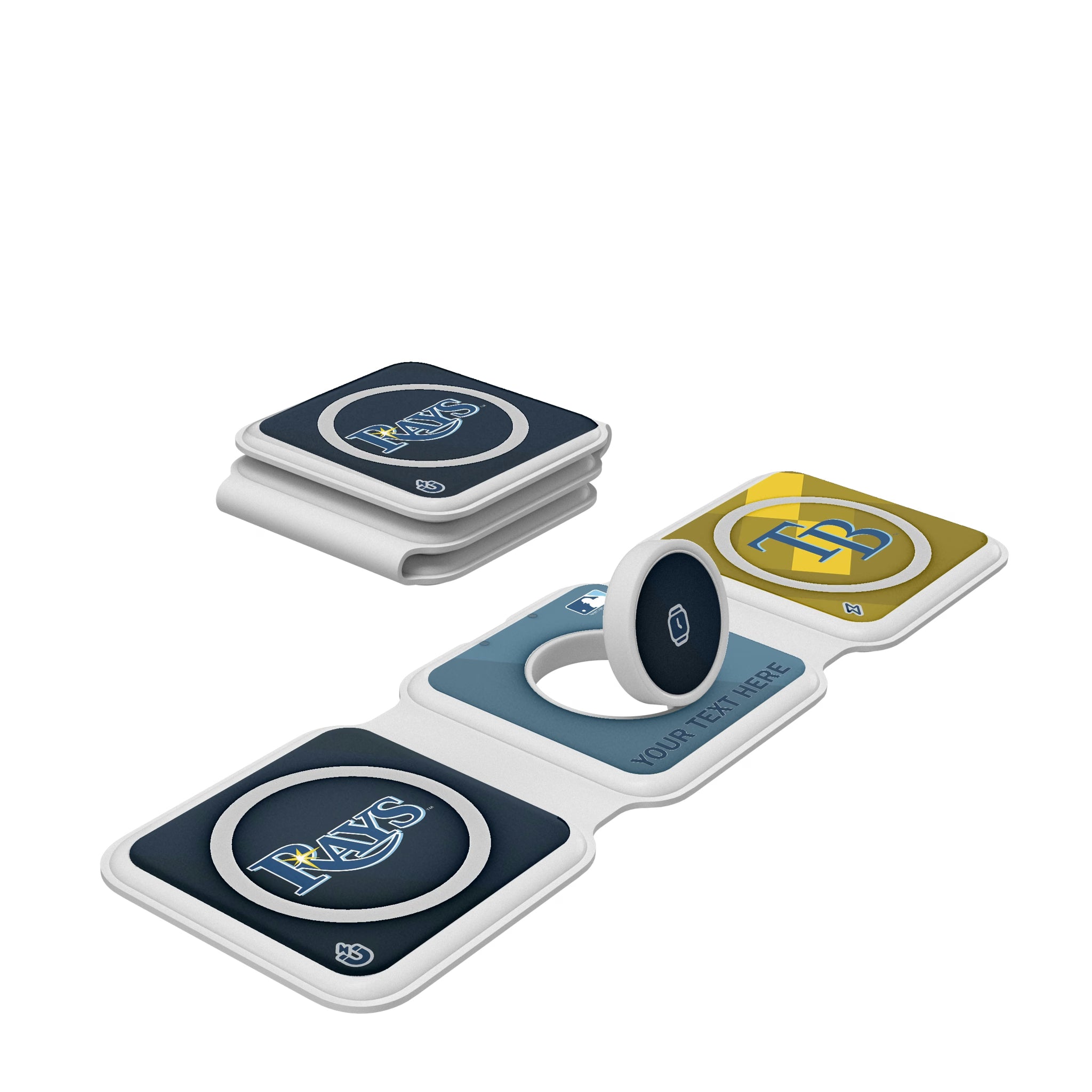 Tampa Bay Rays Personalized Color Block Foldable 3 in 1 Charger