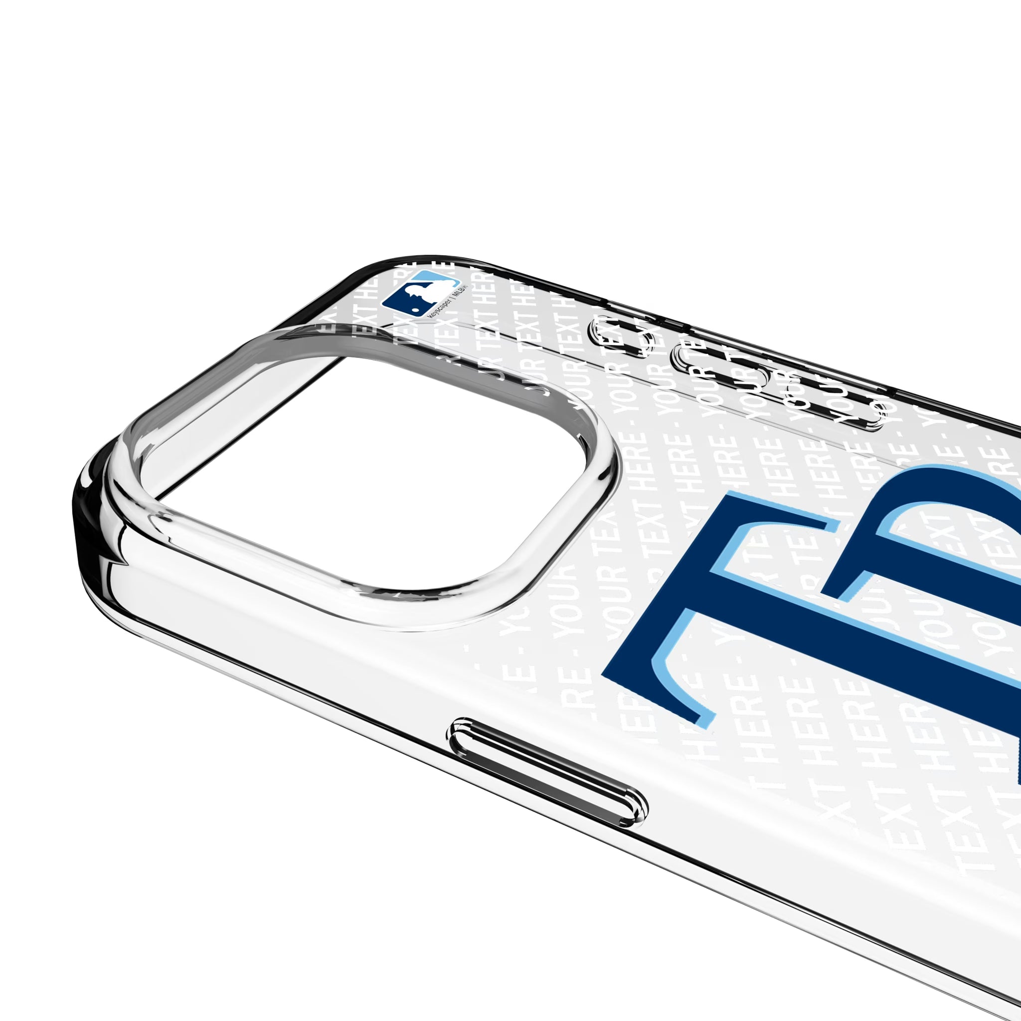 Tampa Bay Rays Personalized EndZone Plus iPhone Clear Phone Case for Apple iPhone - Detail