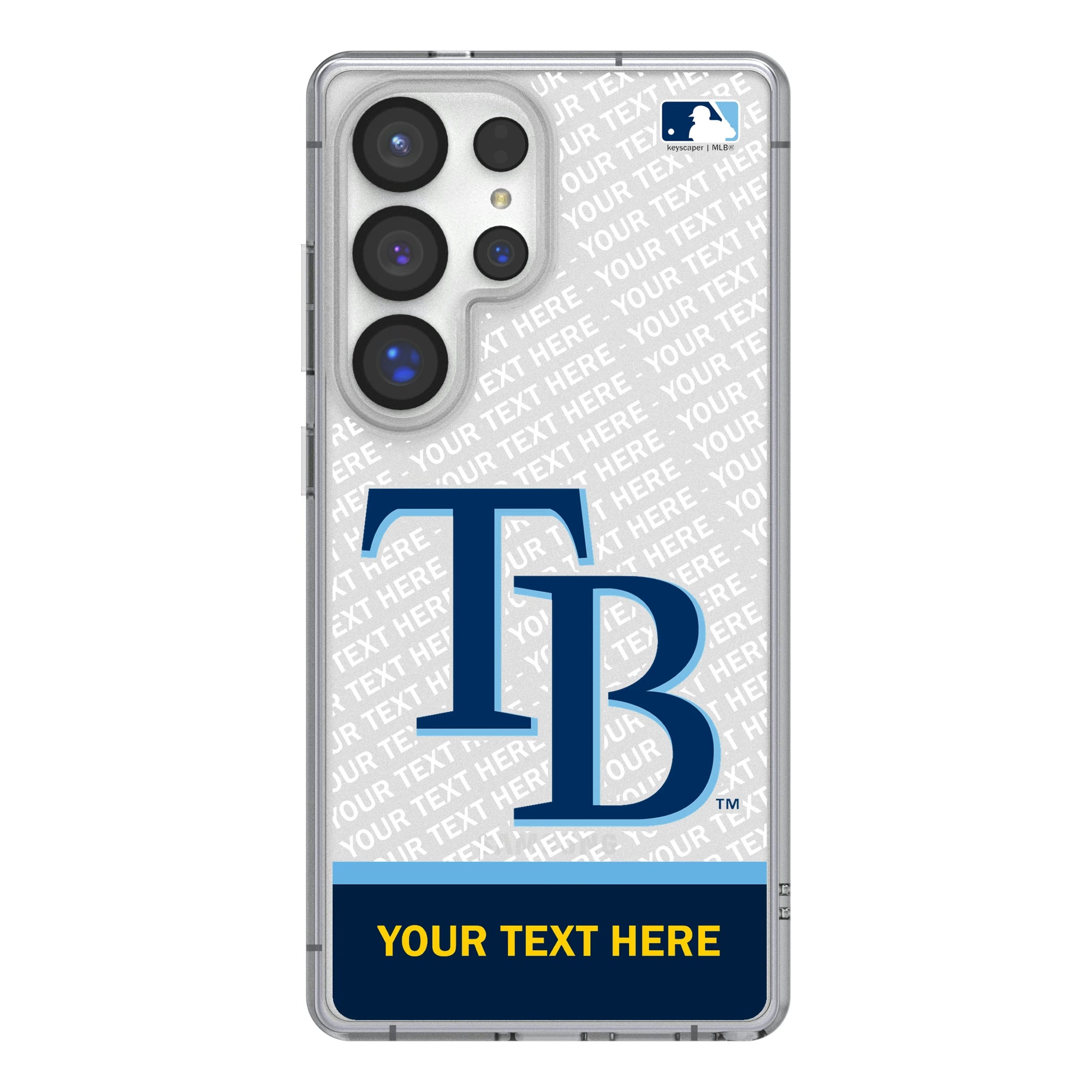 Tampa Bay Rays Personalized EndZone Plus Galaxy Clear Phone Case for Samsung Galaxy