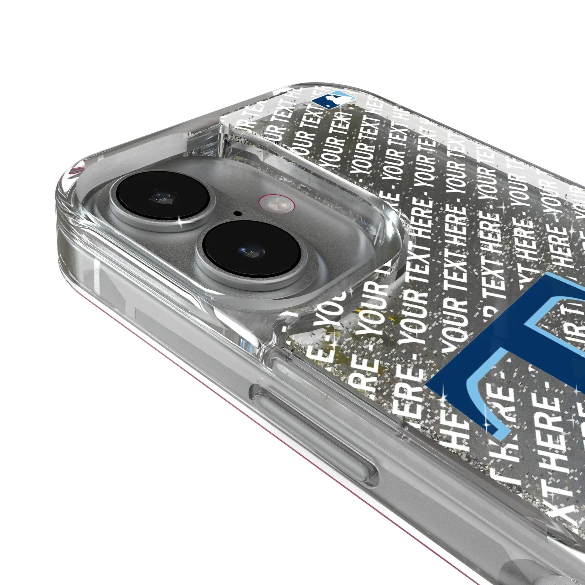 Tampa Bay Rays Personalized EndZone Plus iPhone Glitter Phone Case for Apple iPhone - Detail