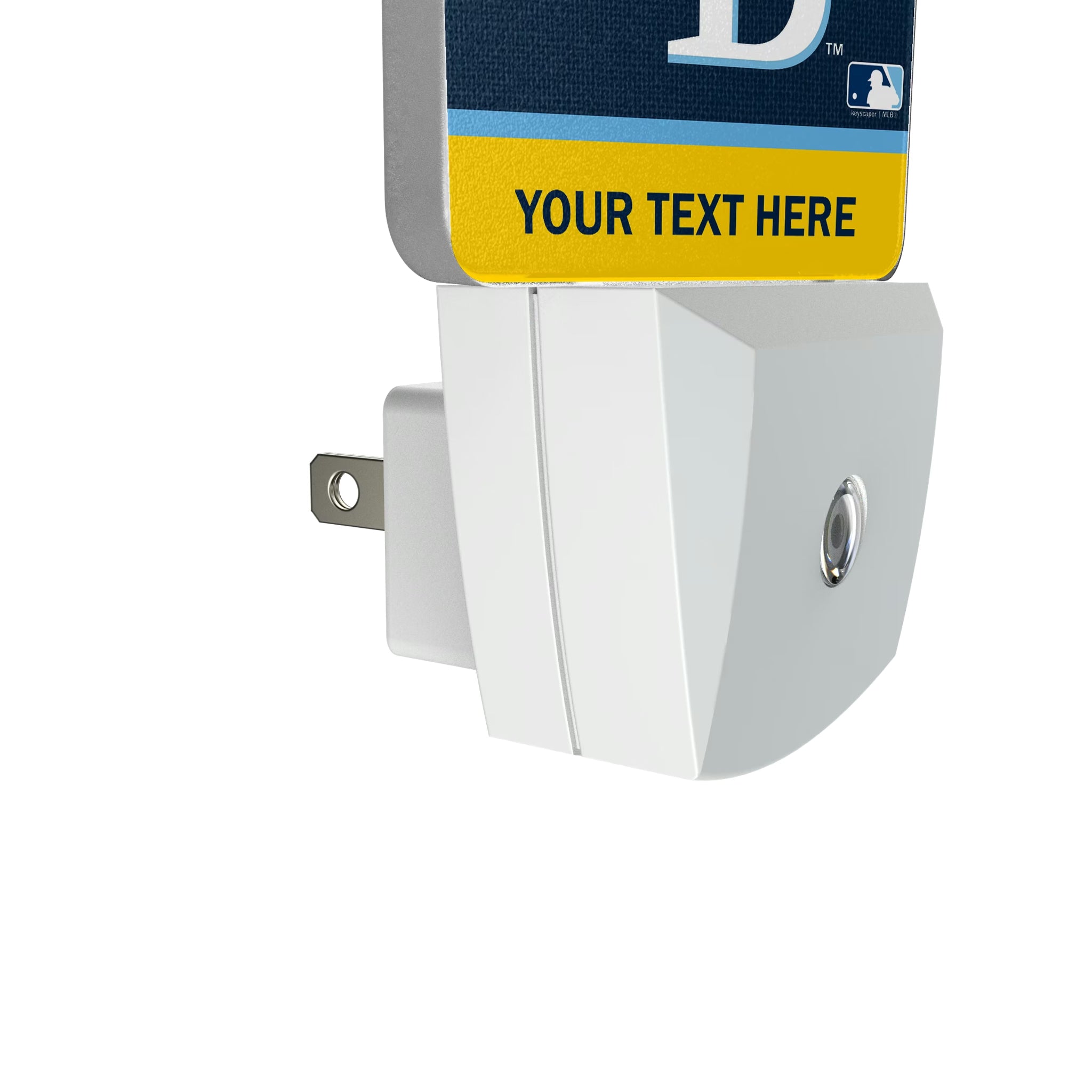 Tampa Bay Rays Personalized Endzone Solid Night Light 2-Pack - Detail